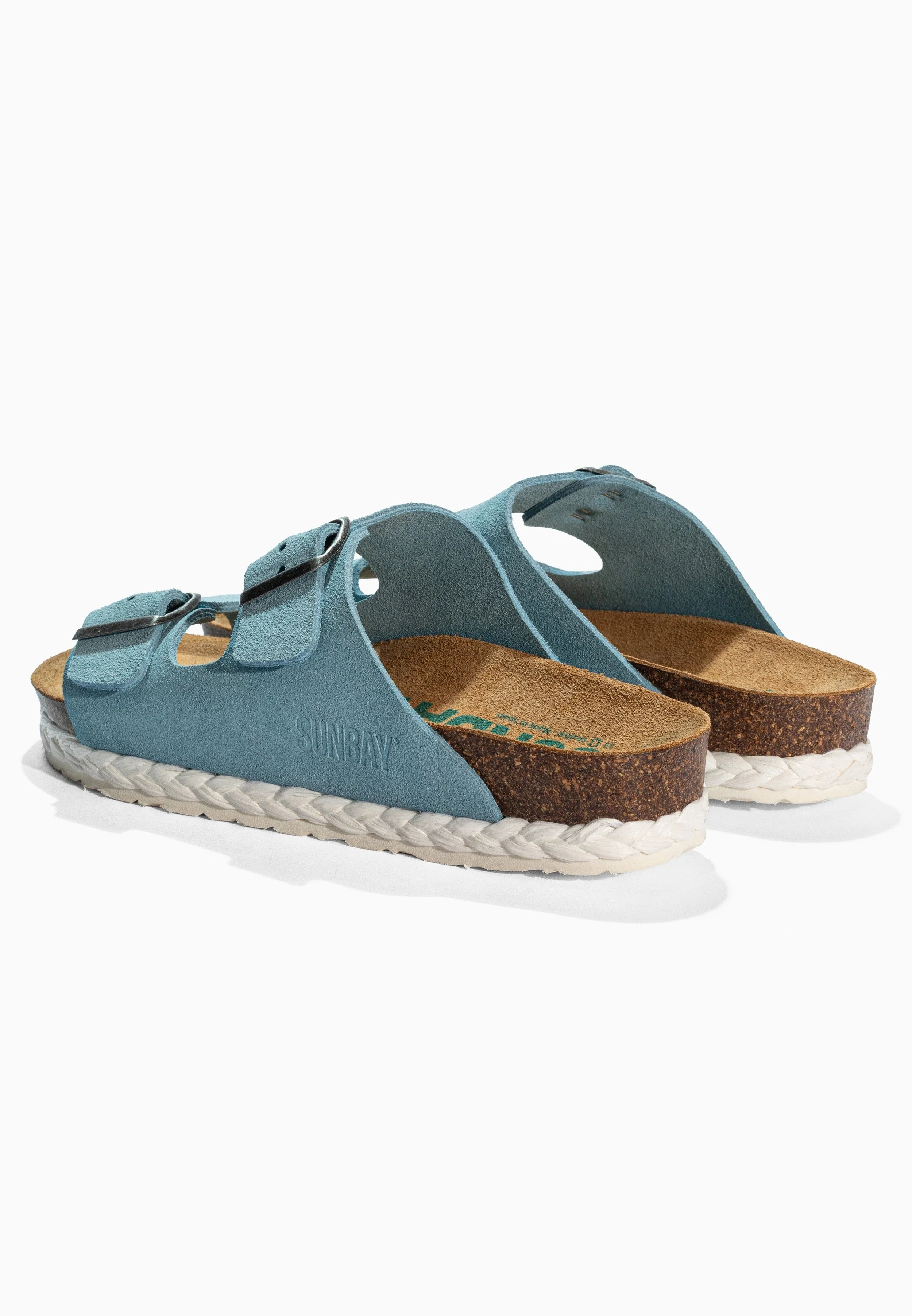 Sandales À Deux Brides Turmero - Cuir - Sky Blue - Femme - Image 6