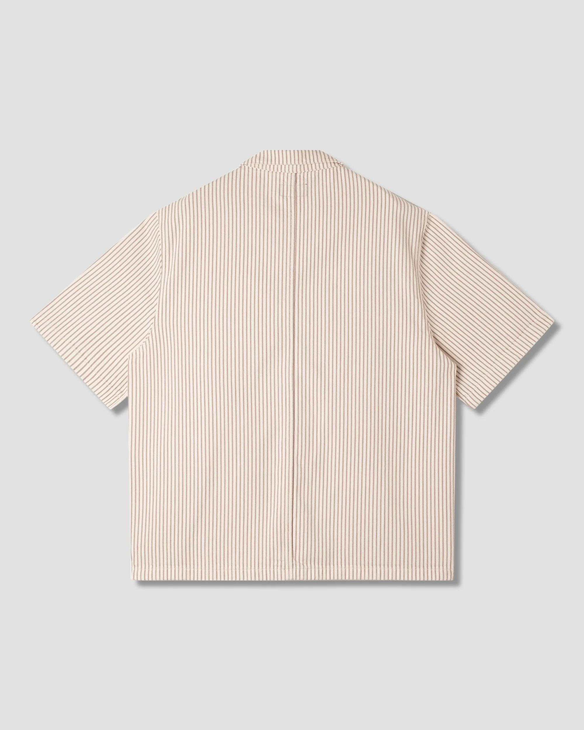 Short Sleeve Painter Shirt - Hickory Mix - Image 2