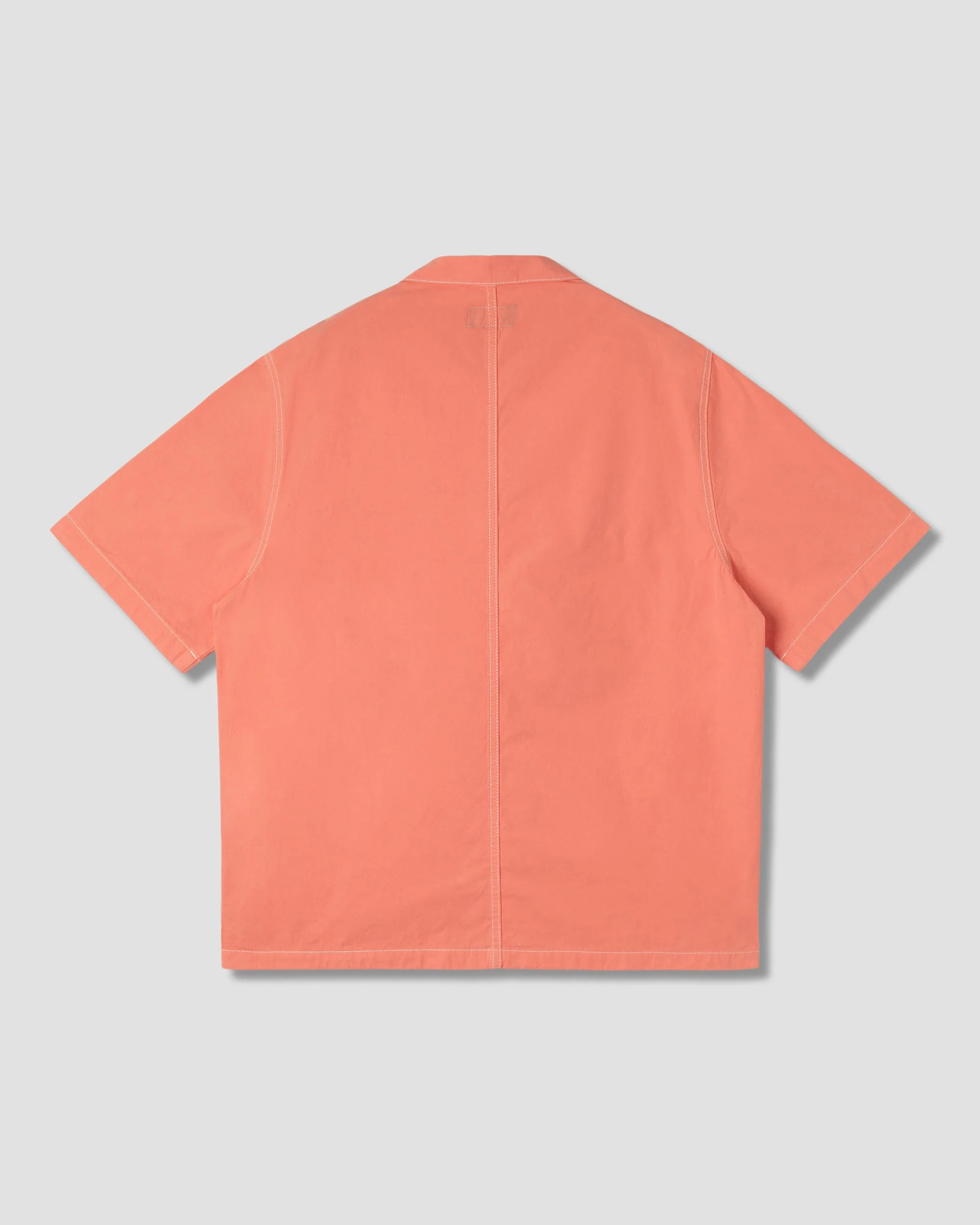 Short Sleeve Painter Shirt - Washed Red - Image 2