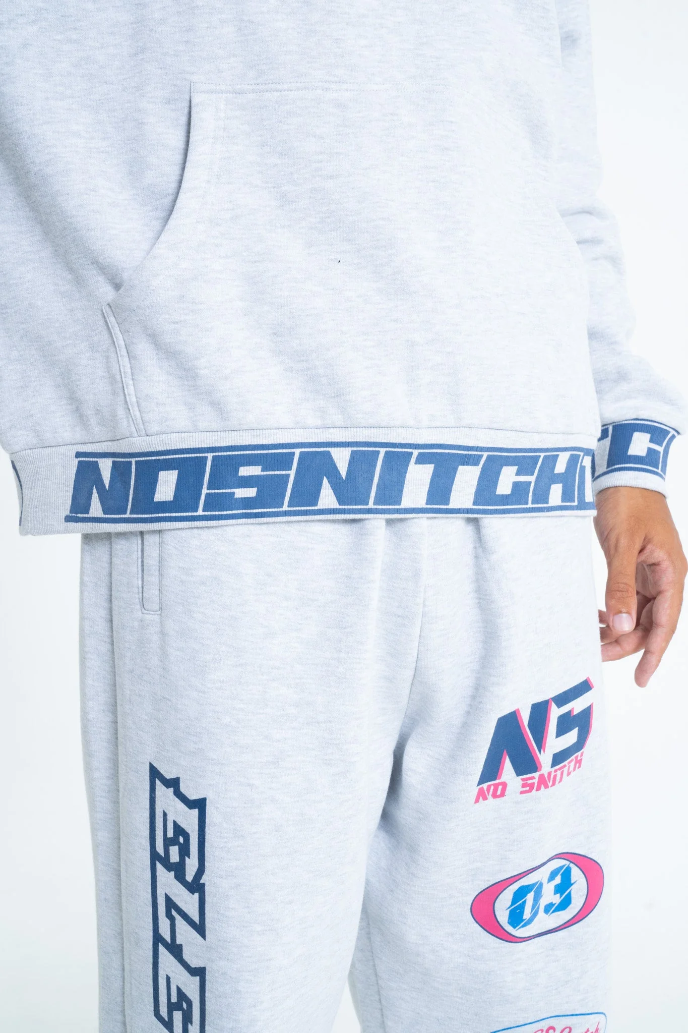 Sweat Sliman - Light Grey Melanged - Image 13