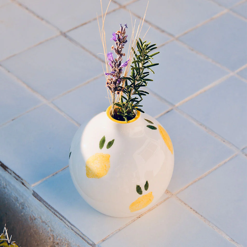 Soliflore En Céramique Mediterranea - Citron - Image 3
