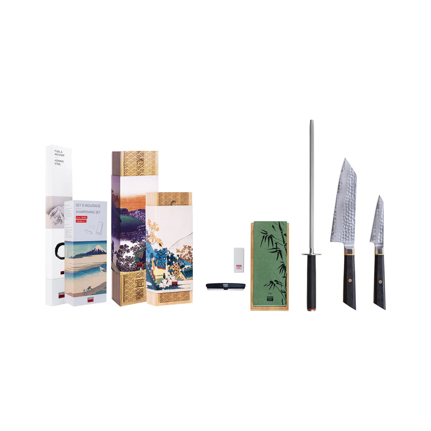 Collection Bunka San-Mai - Set De Base 4 Pièces : 2 Couteaux + 2 Accessoires - Image 2