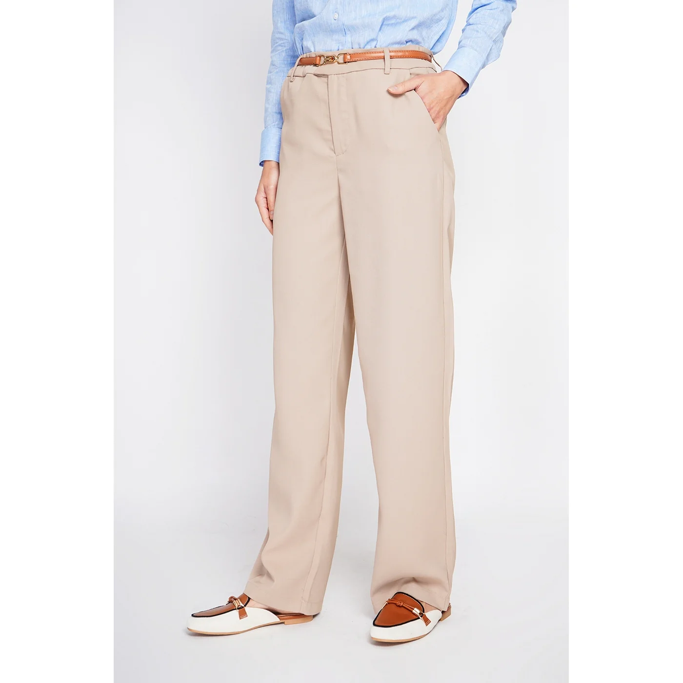 Pantalon - Camel - Image 2