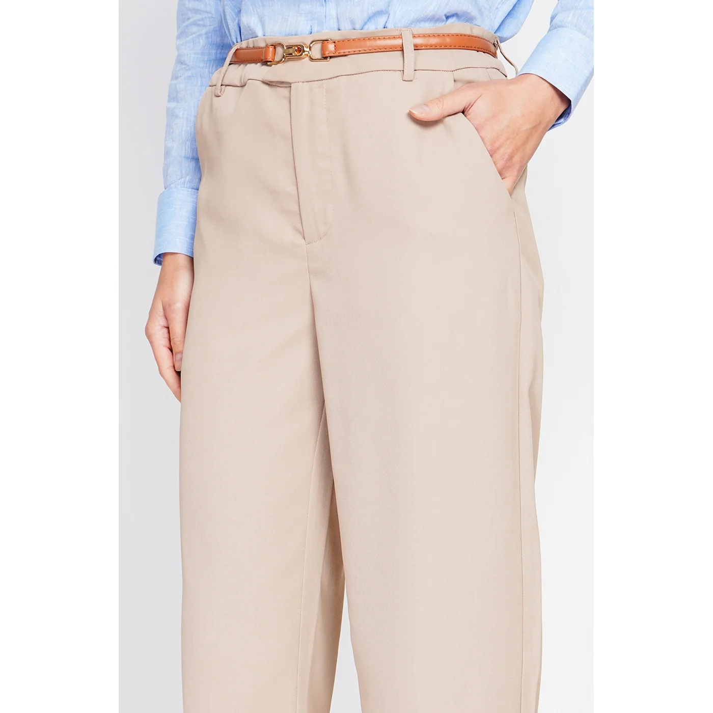 Pantalon - Camel - Image 3