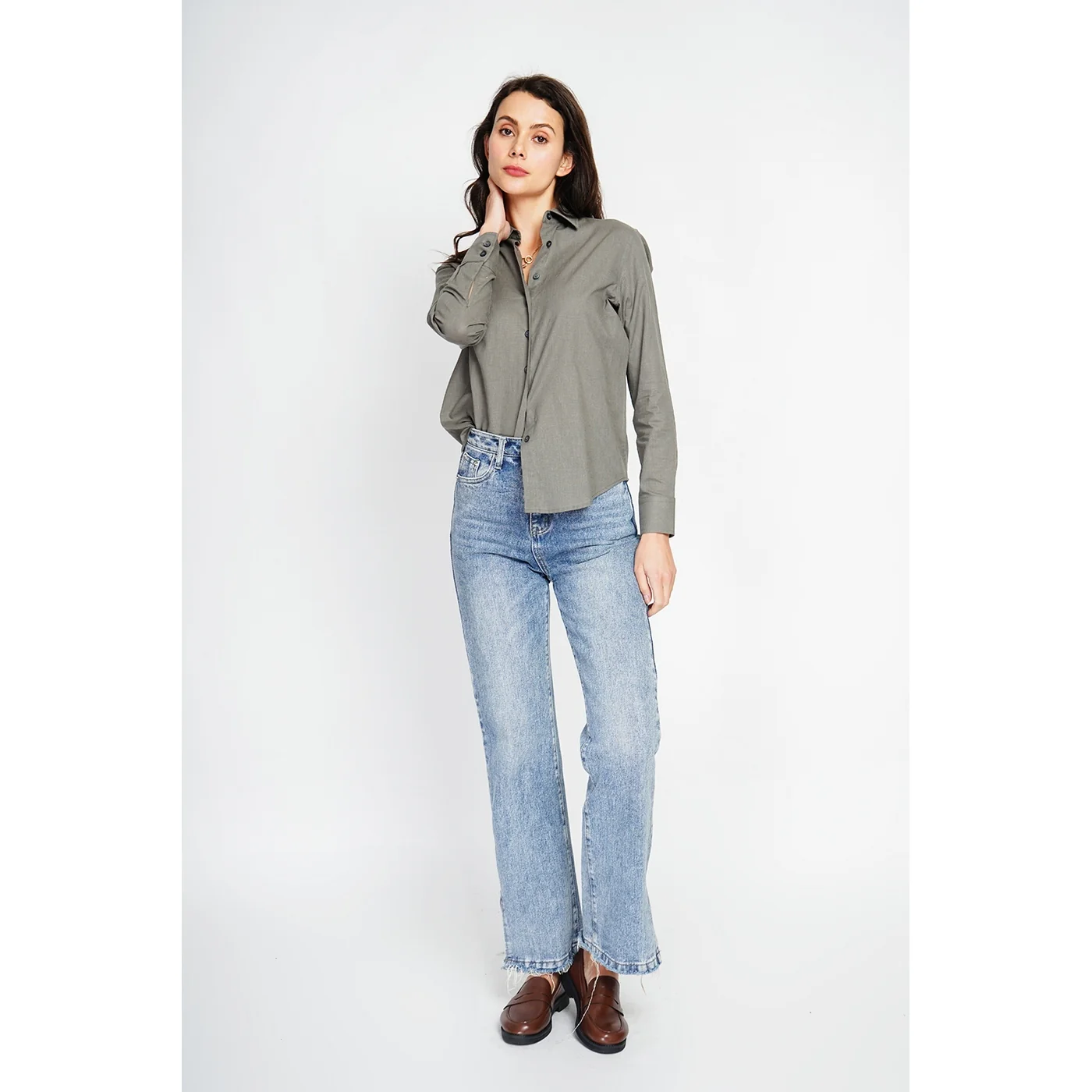 Chemise - Kaki - Image 2