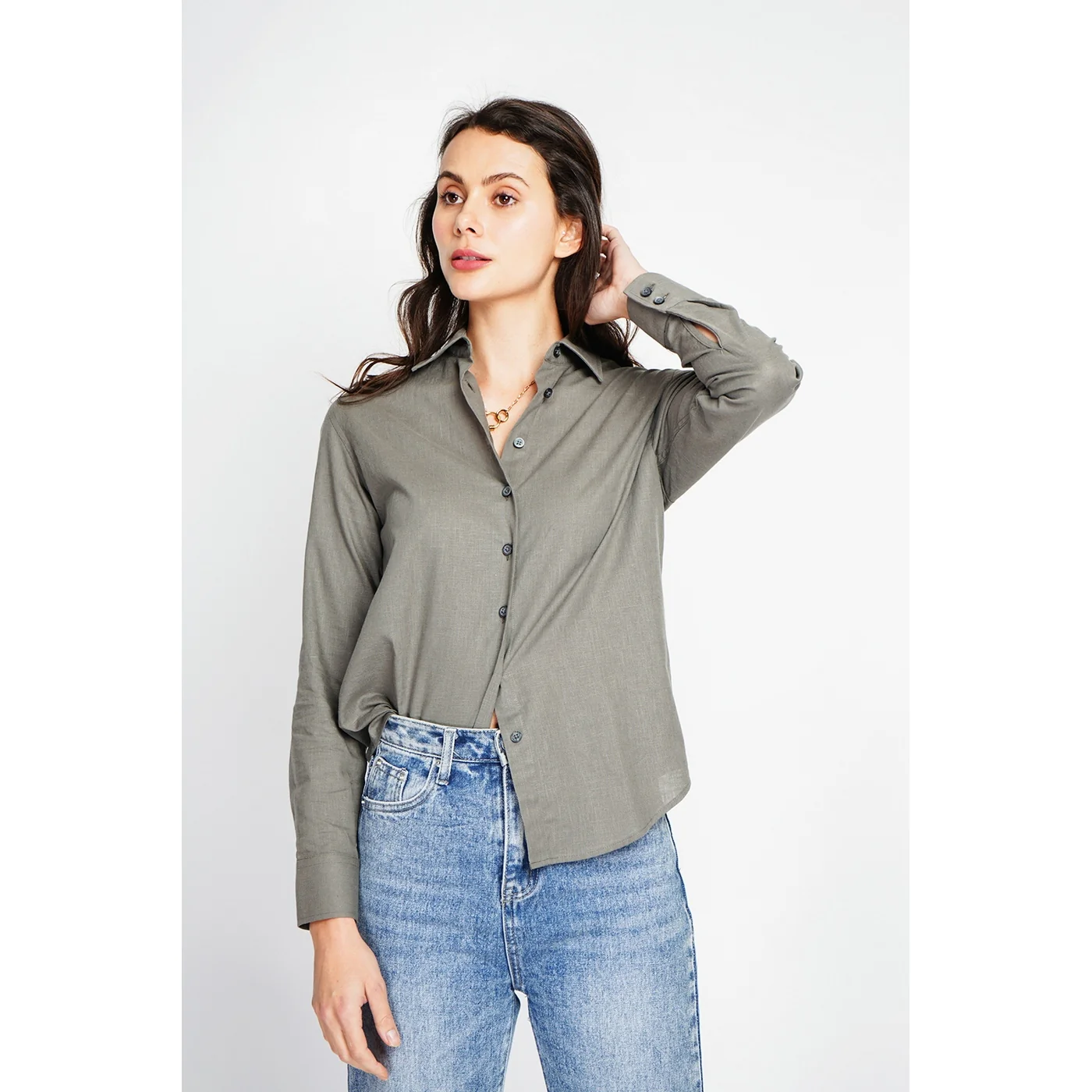 Chemise - Kaki - Image 5