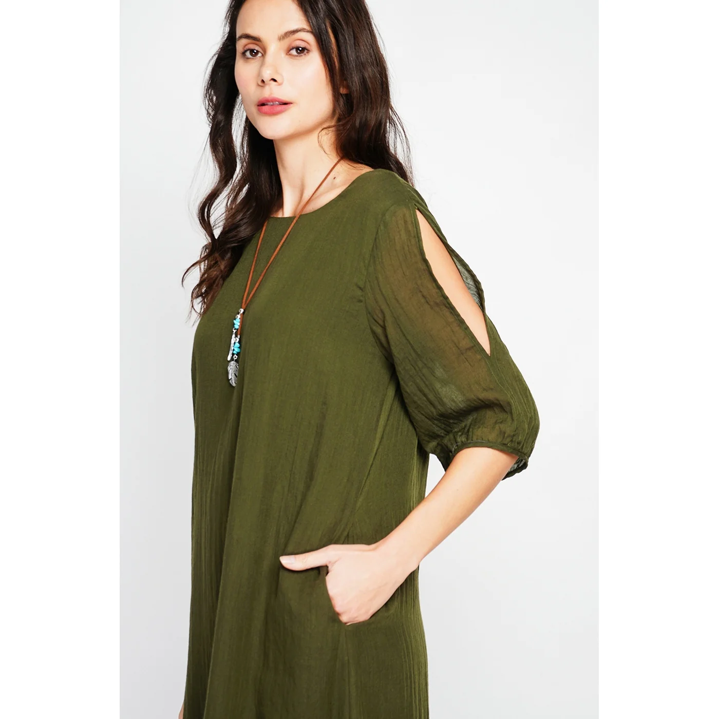 Robe - Kaki Claire - Image 2