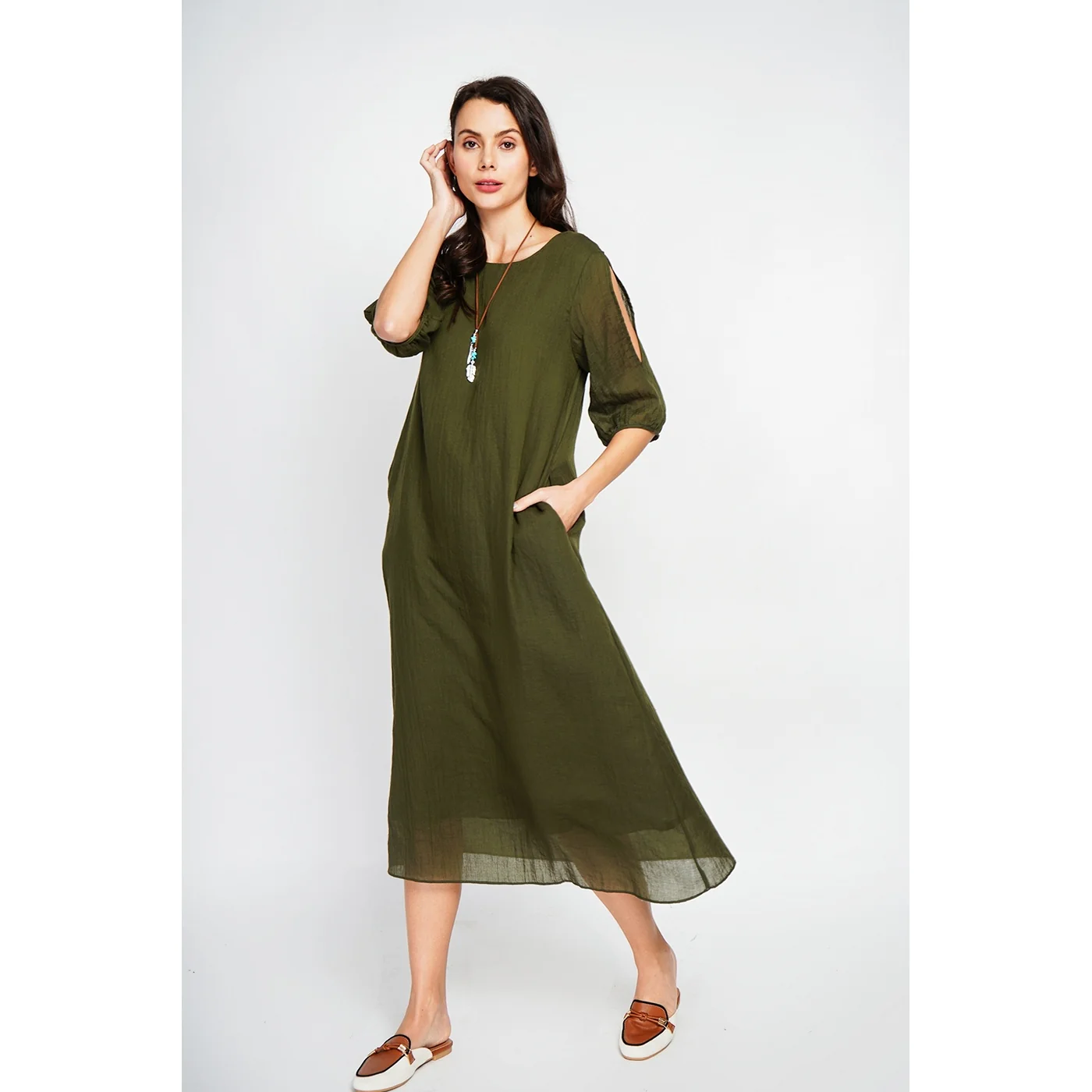 Robe - Kaki Claire - Image 5