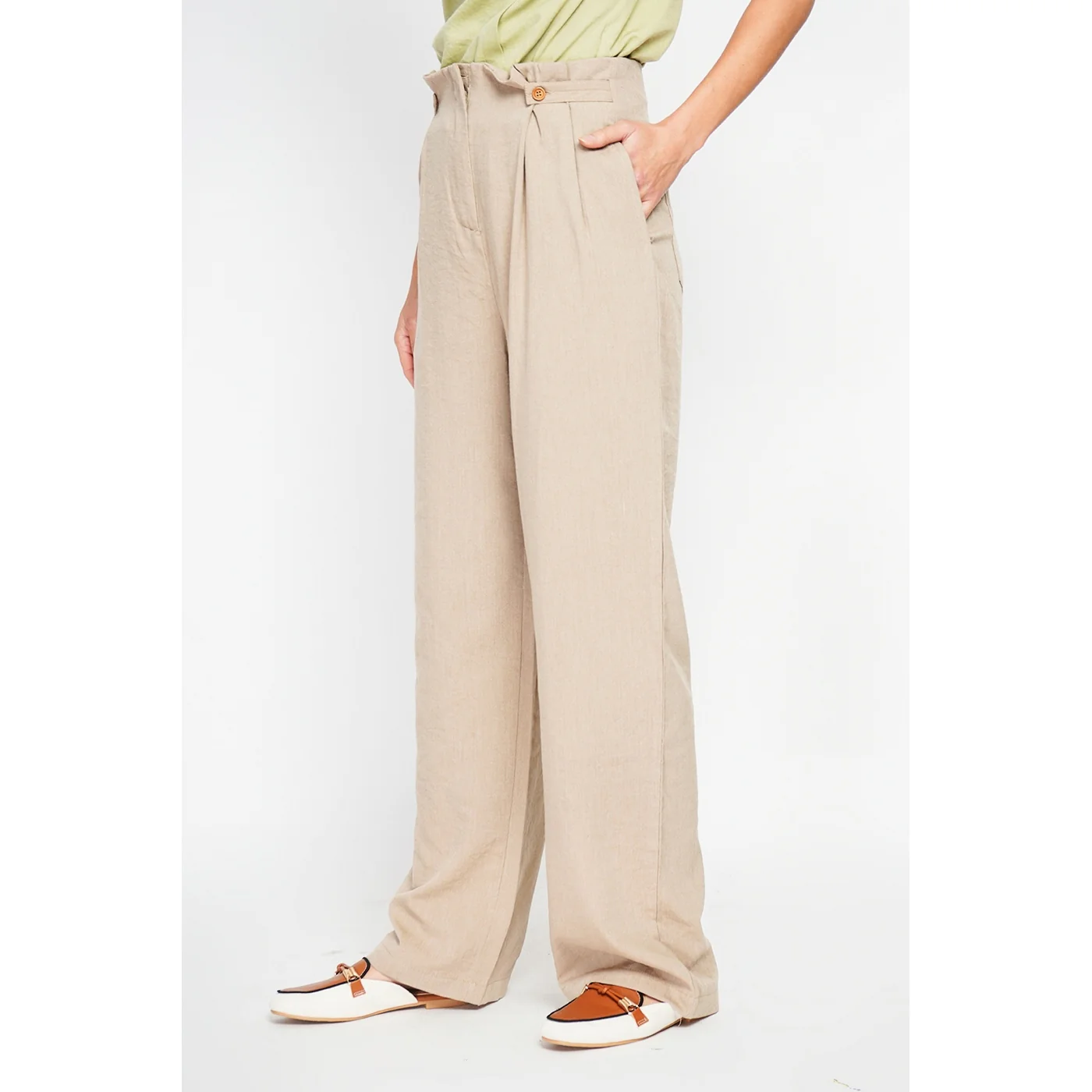 Pantalon - Camel - Image 2