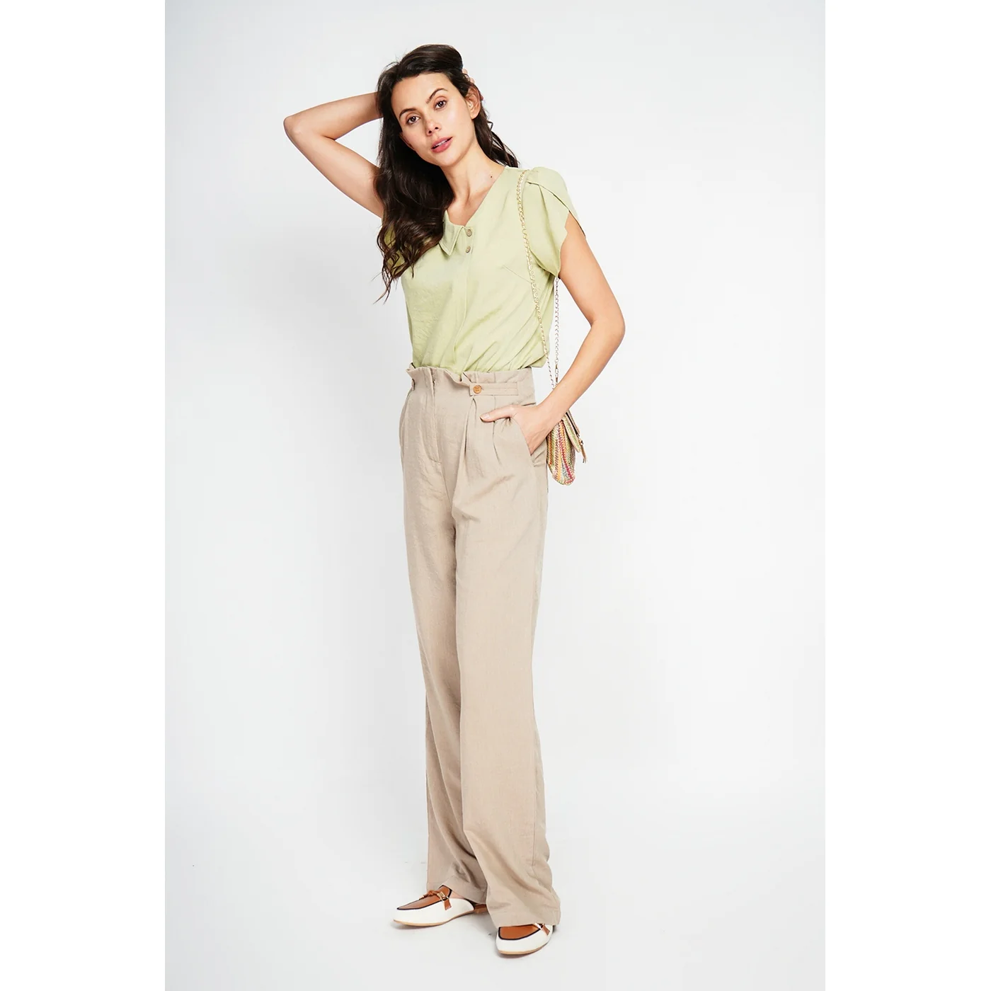 Pantalon - Camel - Image 5