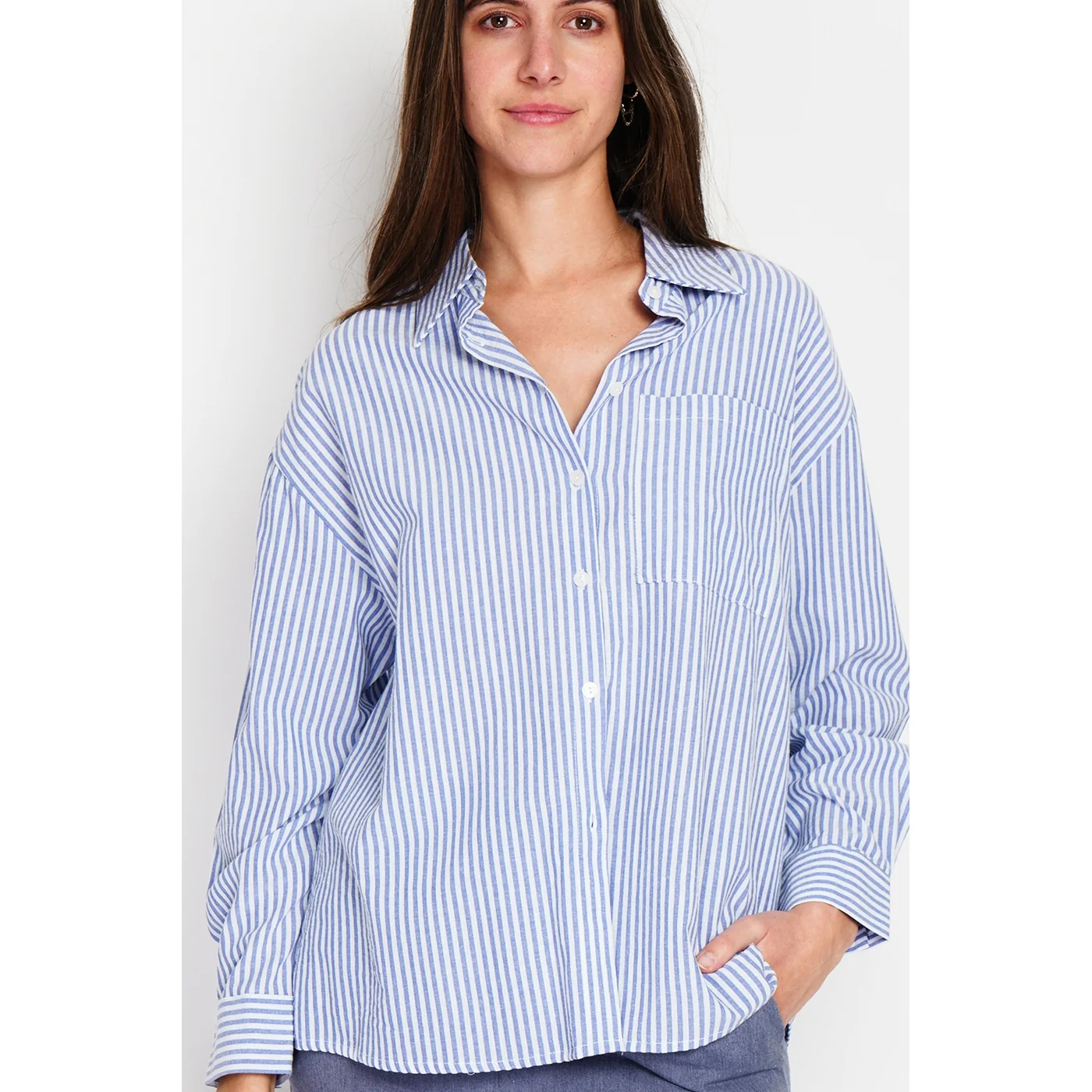 Chemise - Bleu Jeans - Image 3