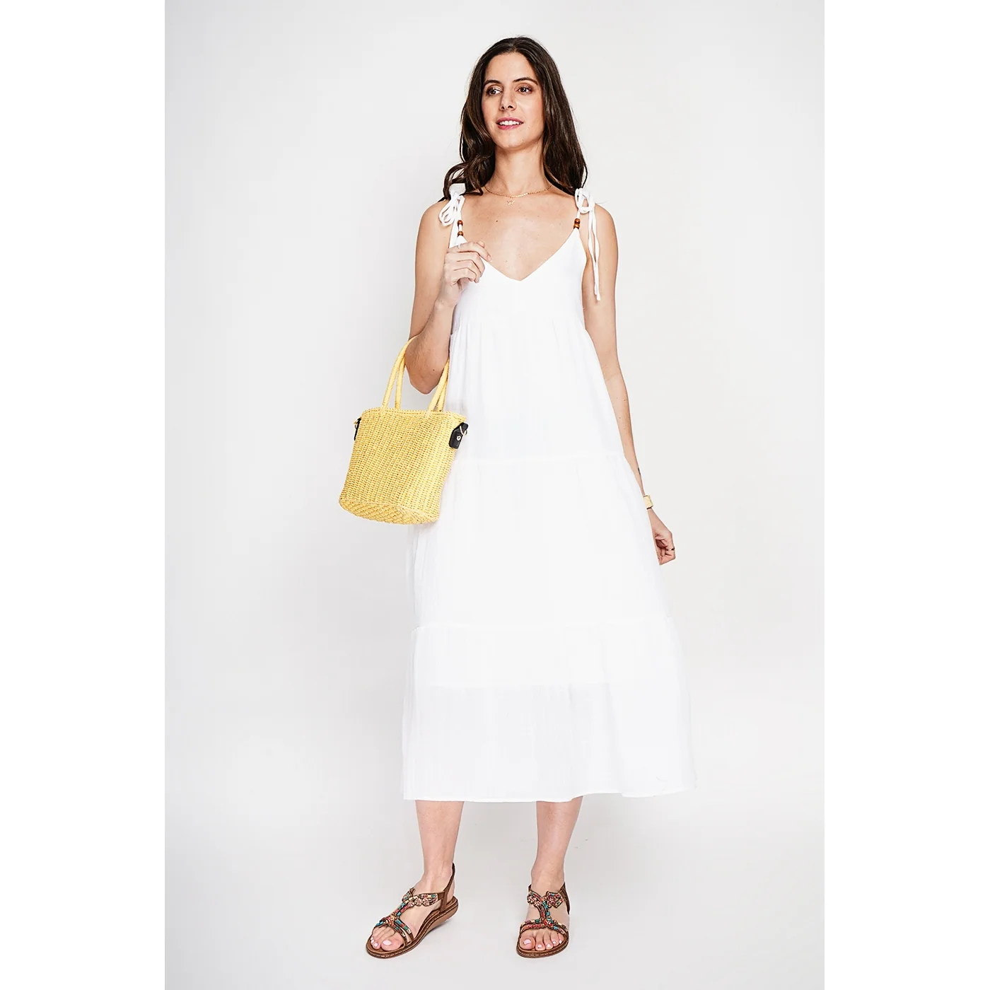 Robe - Blanc - Image 6