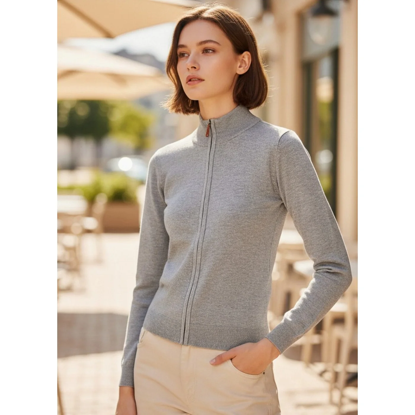 Gilet - Gris Chine - Image 2