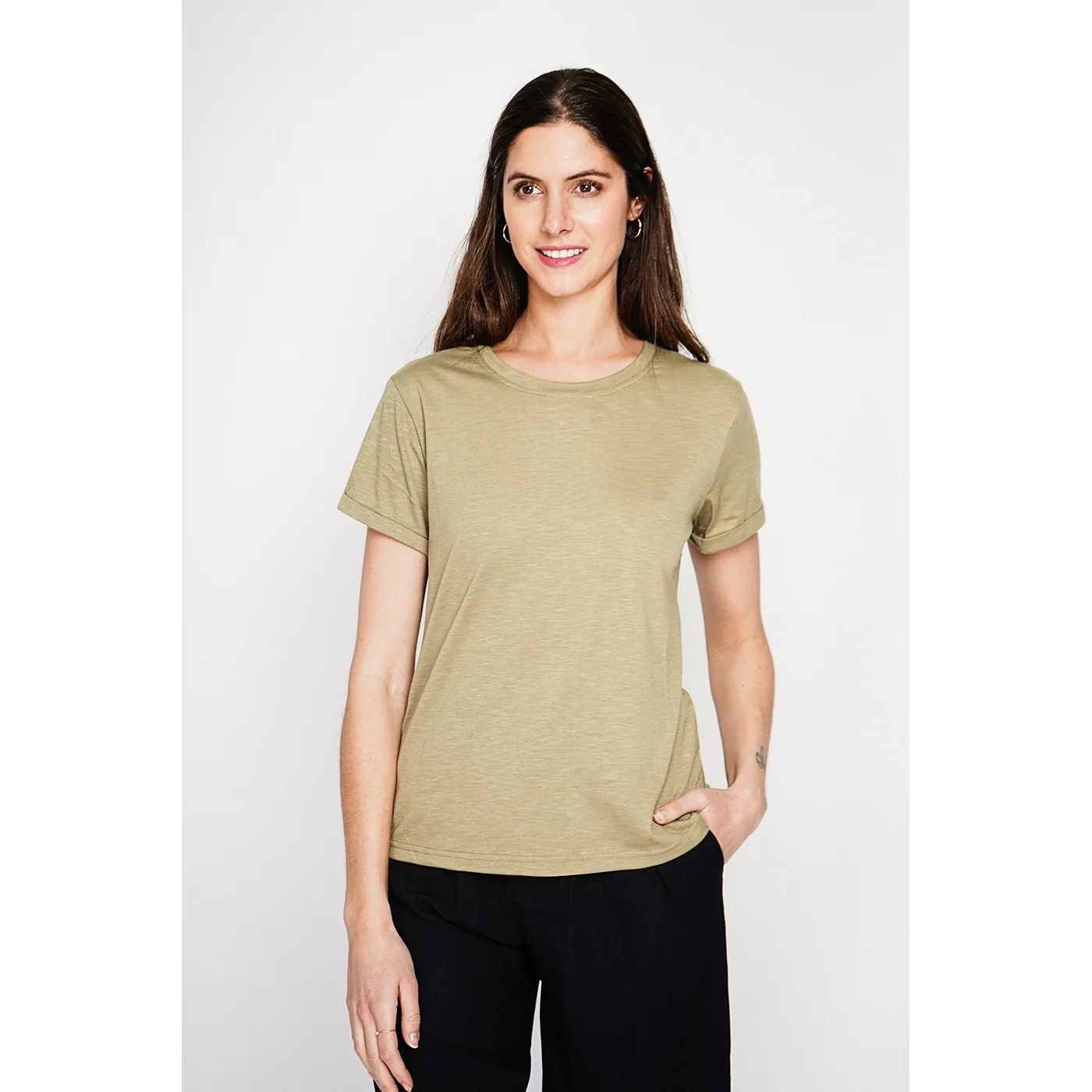 T-Shirt - Kaki Claire - Image 2