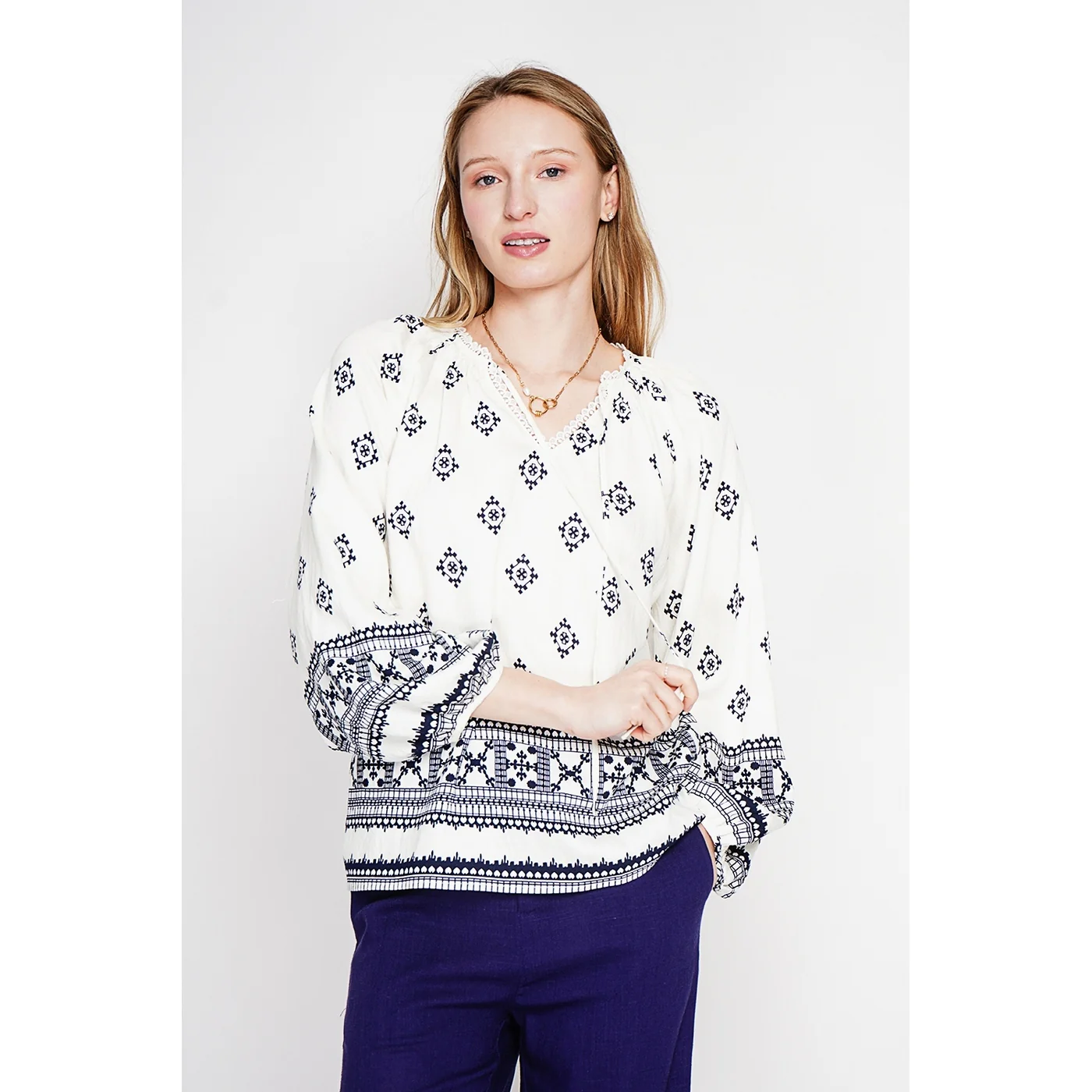 Blouse - Blanc - Image 5
