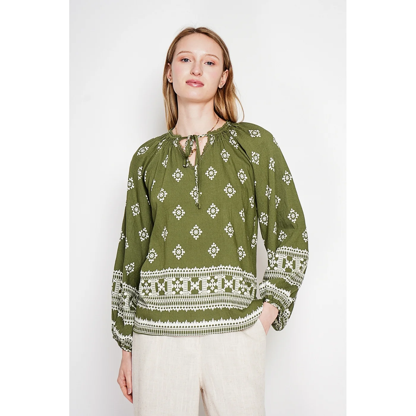Blouse - Kaki - Image 5