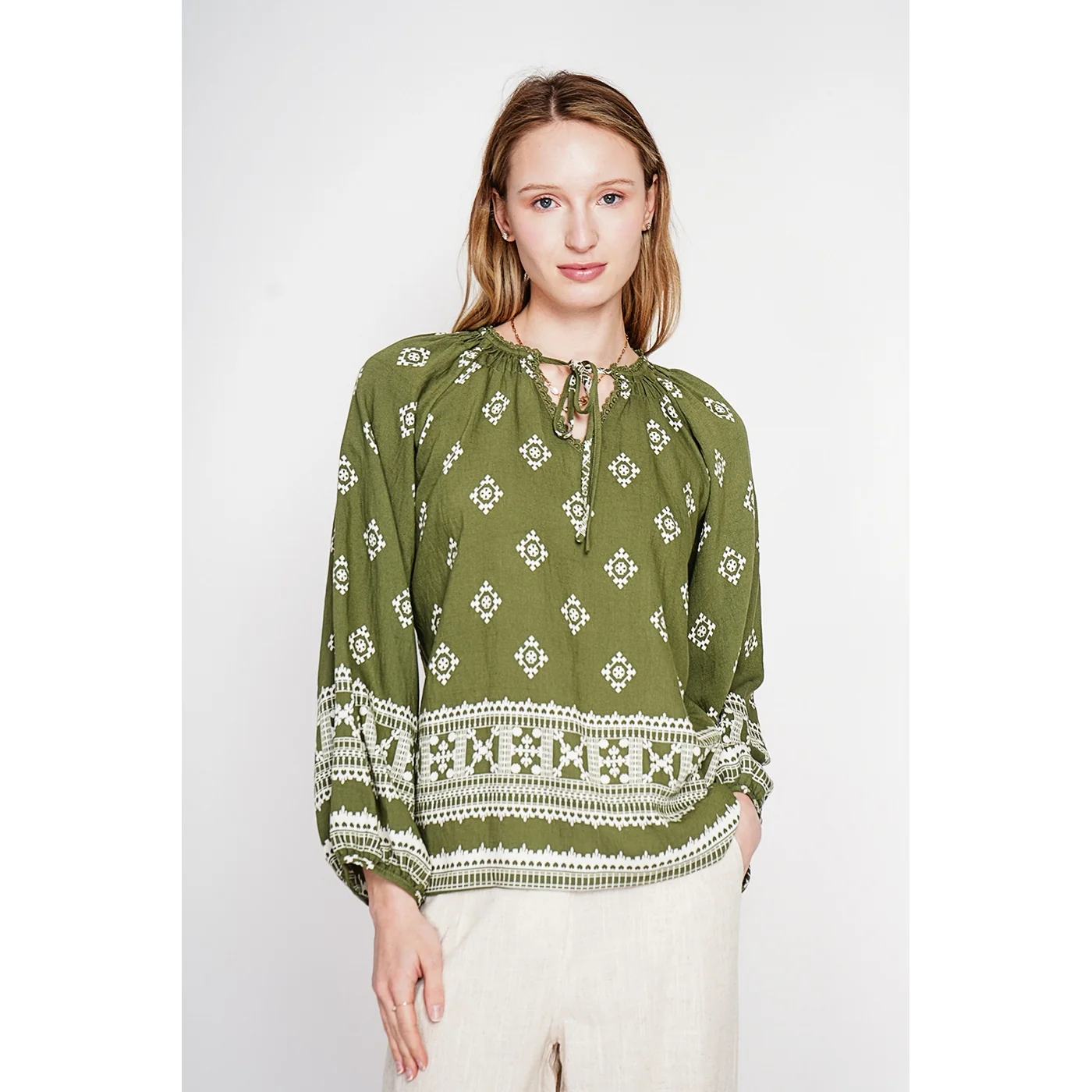 Blouse - Kaki - Image 9