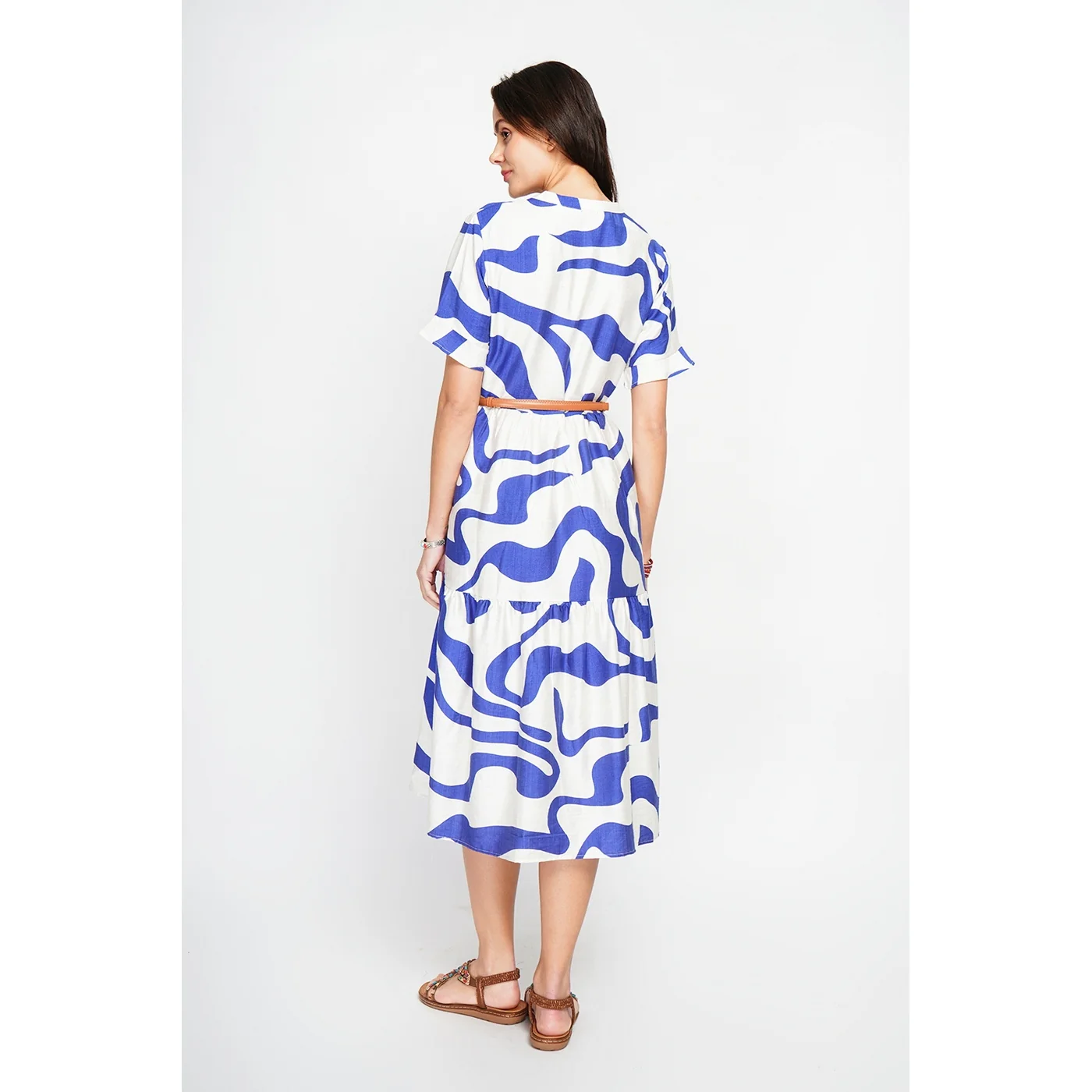 Robe - Blanc/Royal - Image 5