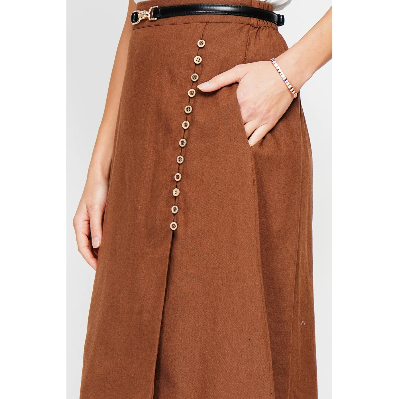 Jupe - Marron - Image 2