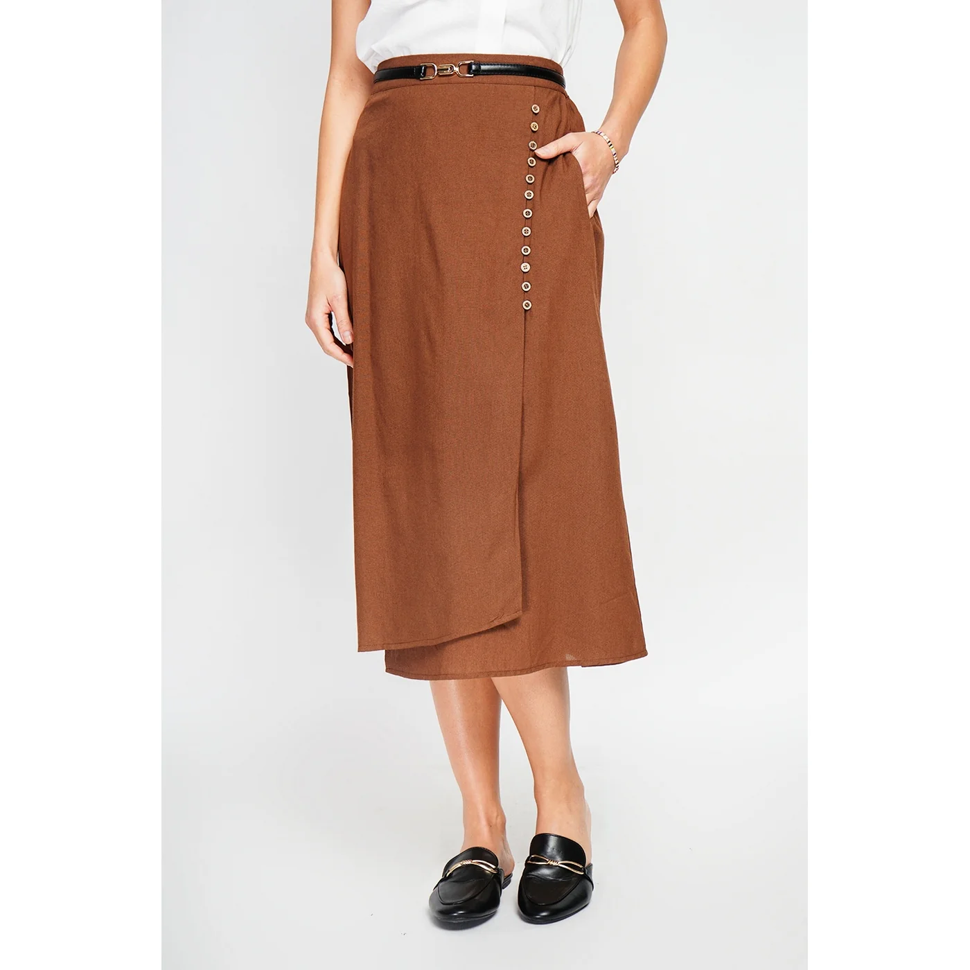 Jupe - Marron - Image 4