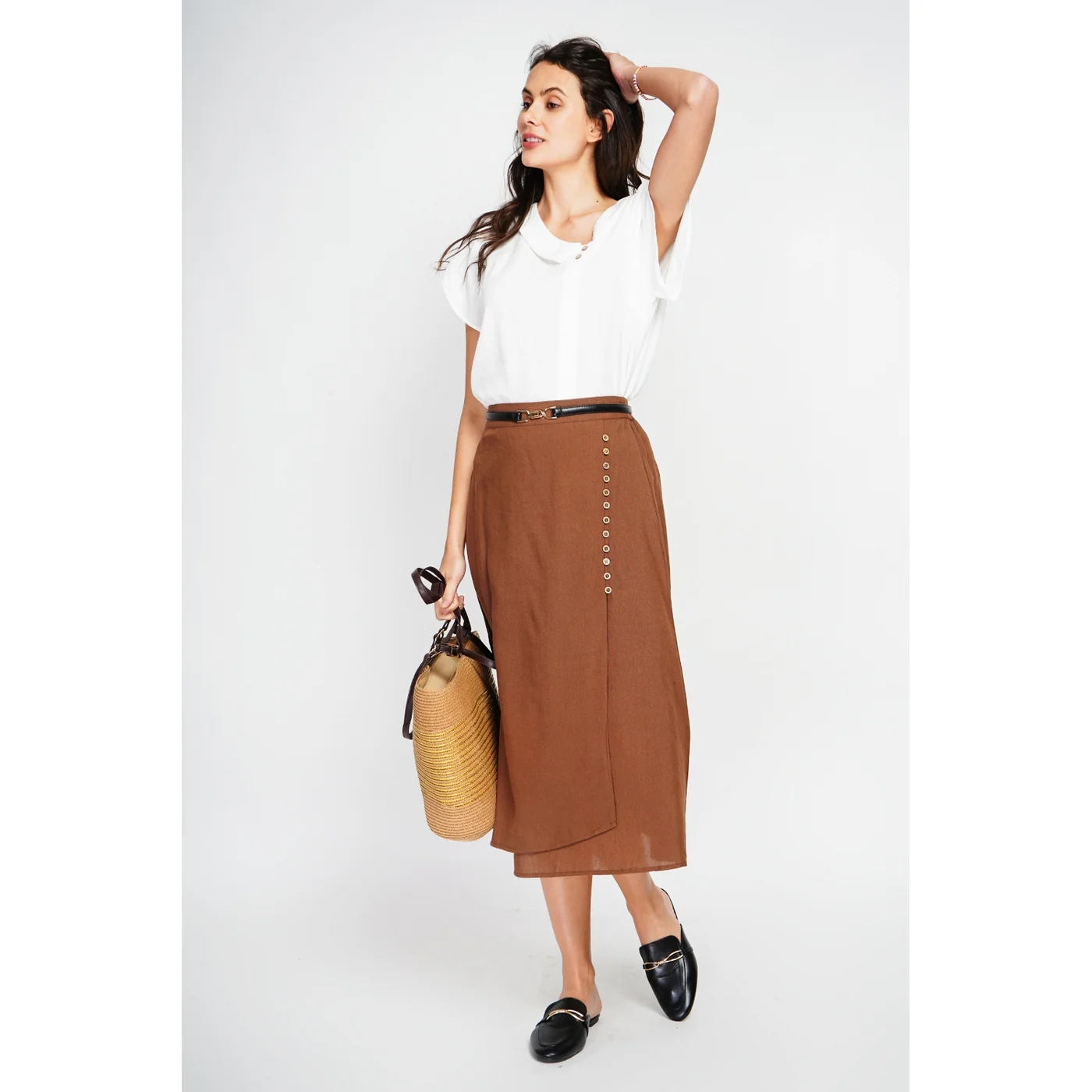 Jupe - Marron - Image 5