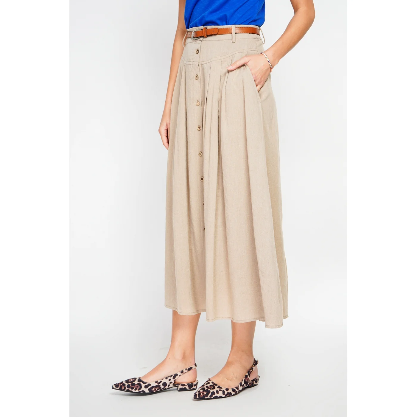 Jupe - Camel - Image 3