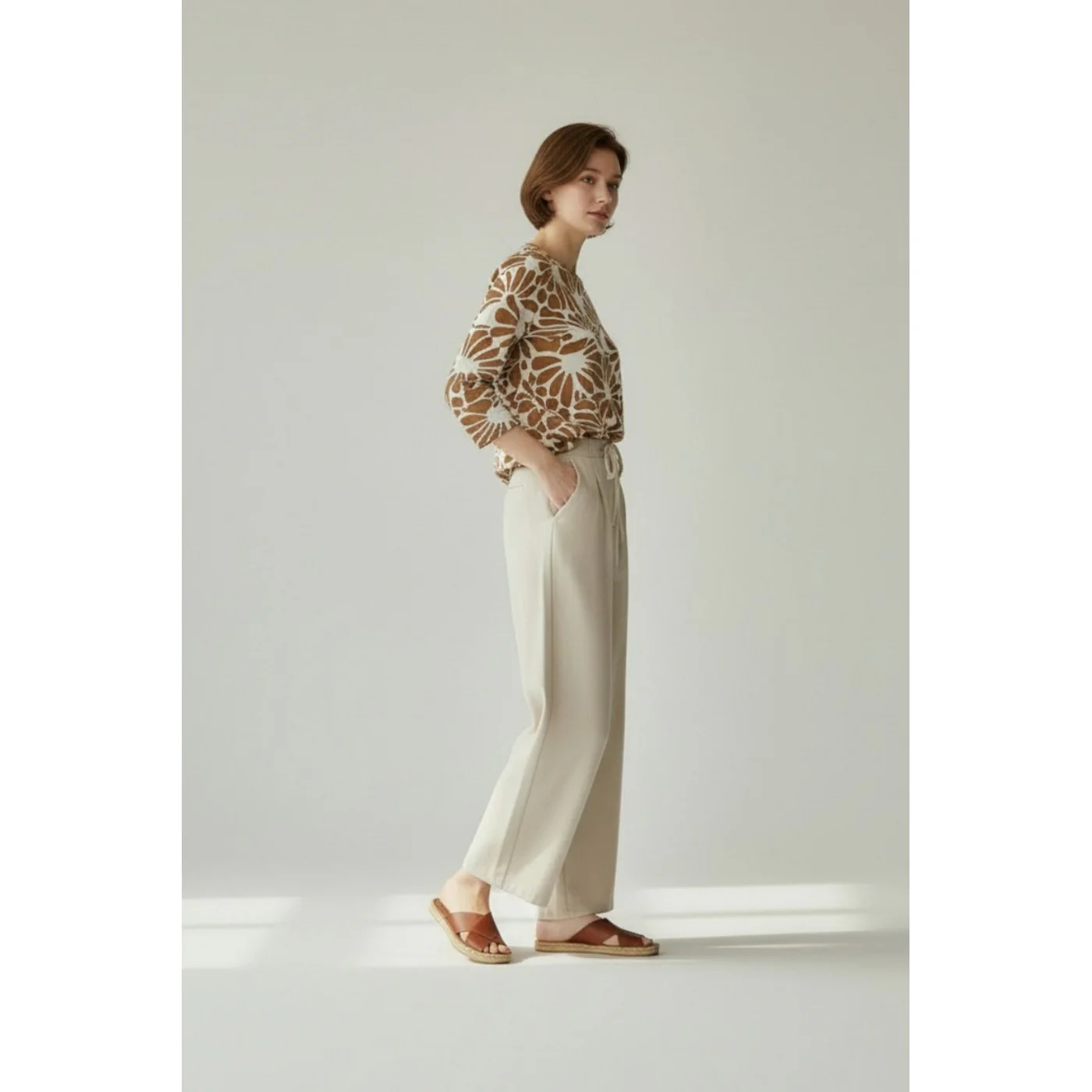 Pantalon - Camel - Image 2