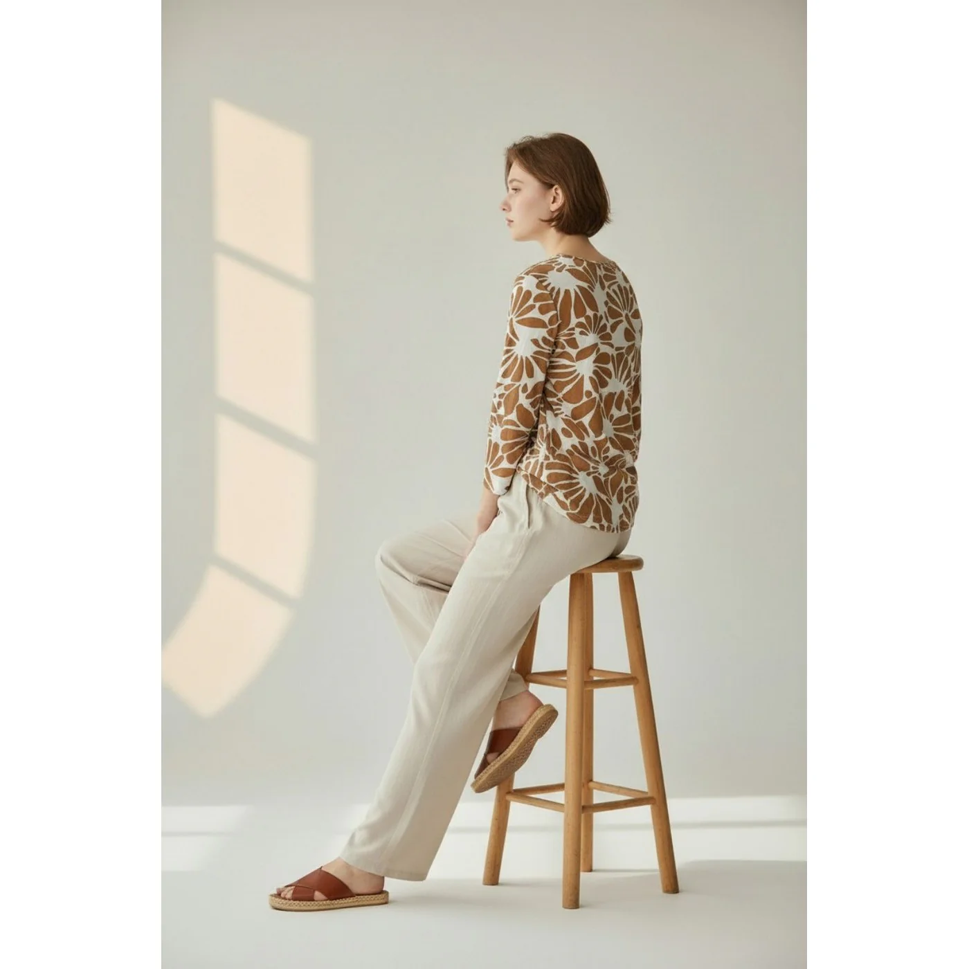 Pantalon - Camel - Image 4