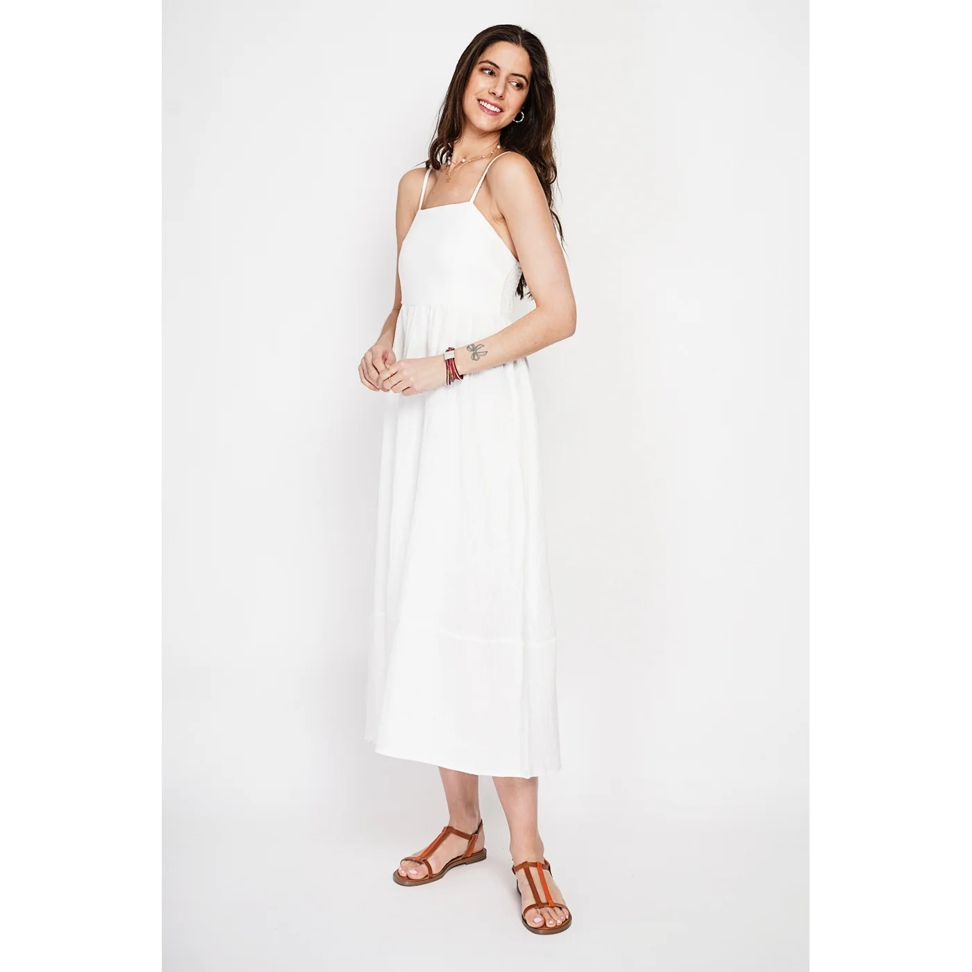 Robe - Blanc - Image 5