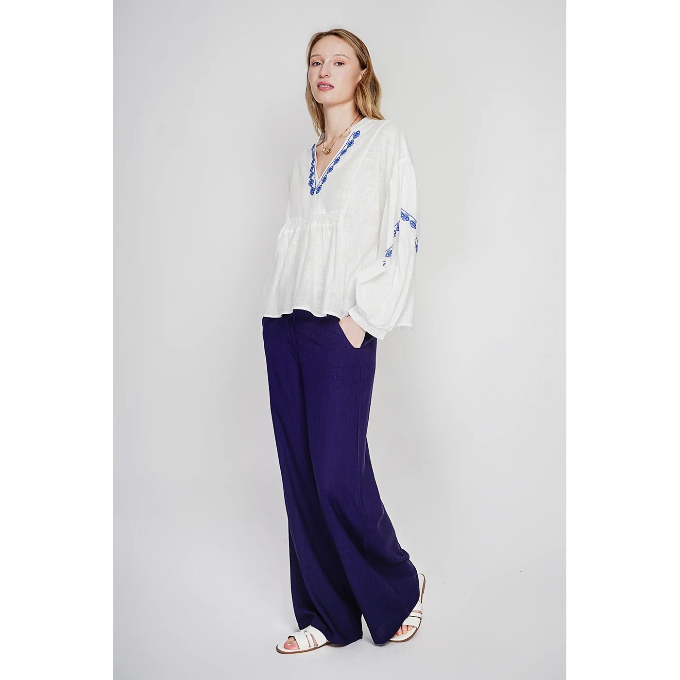 Blouse - Blanc - Image 2