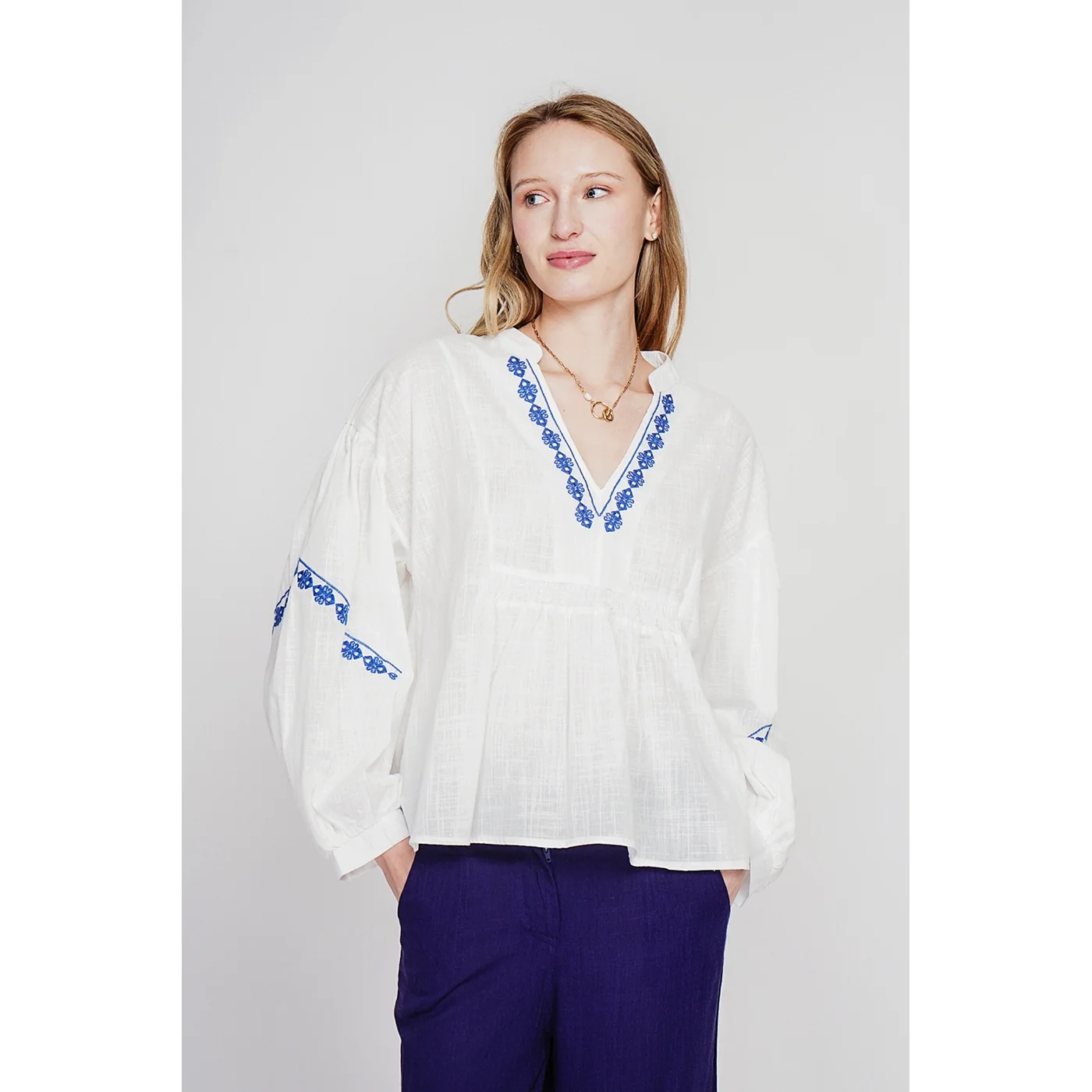 Blouse - Blanc - Image 5