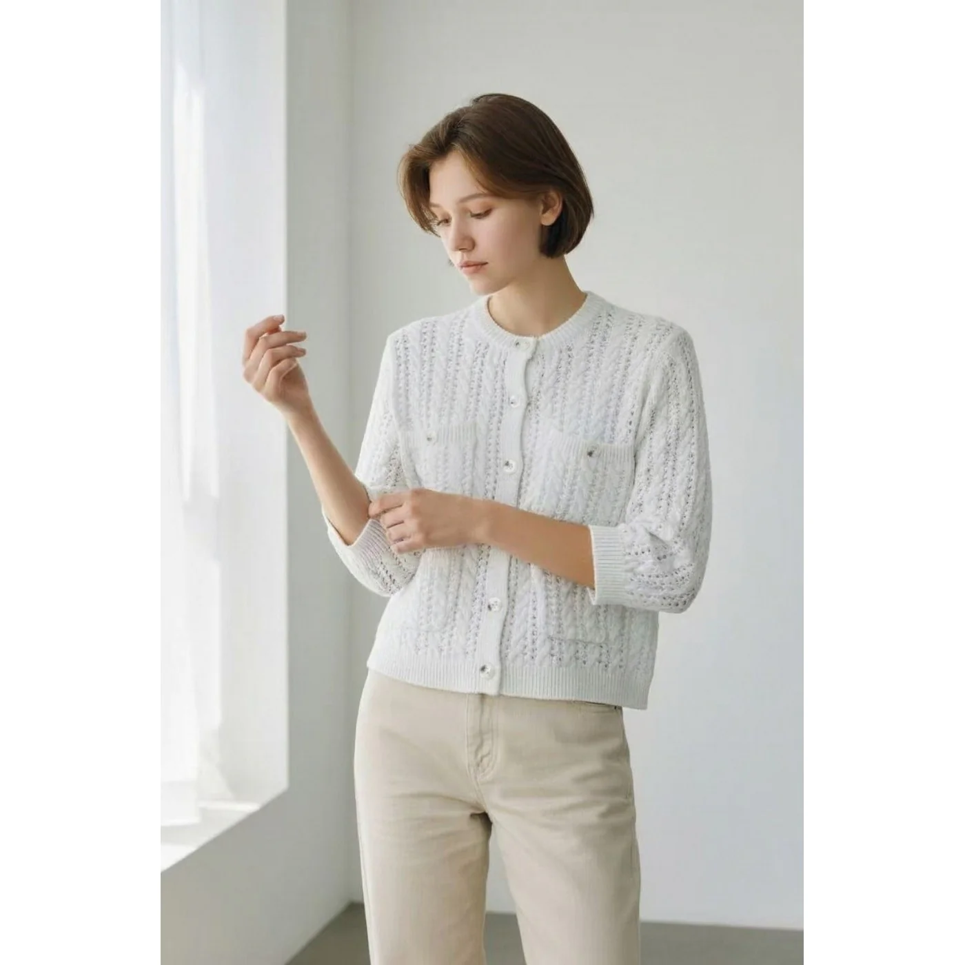 Gilet - Blanc - Image 4