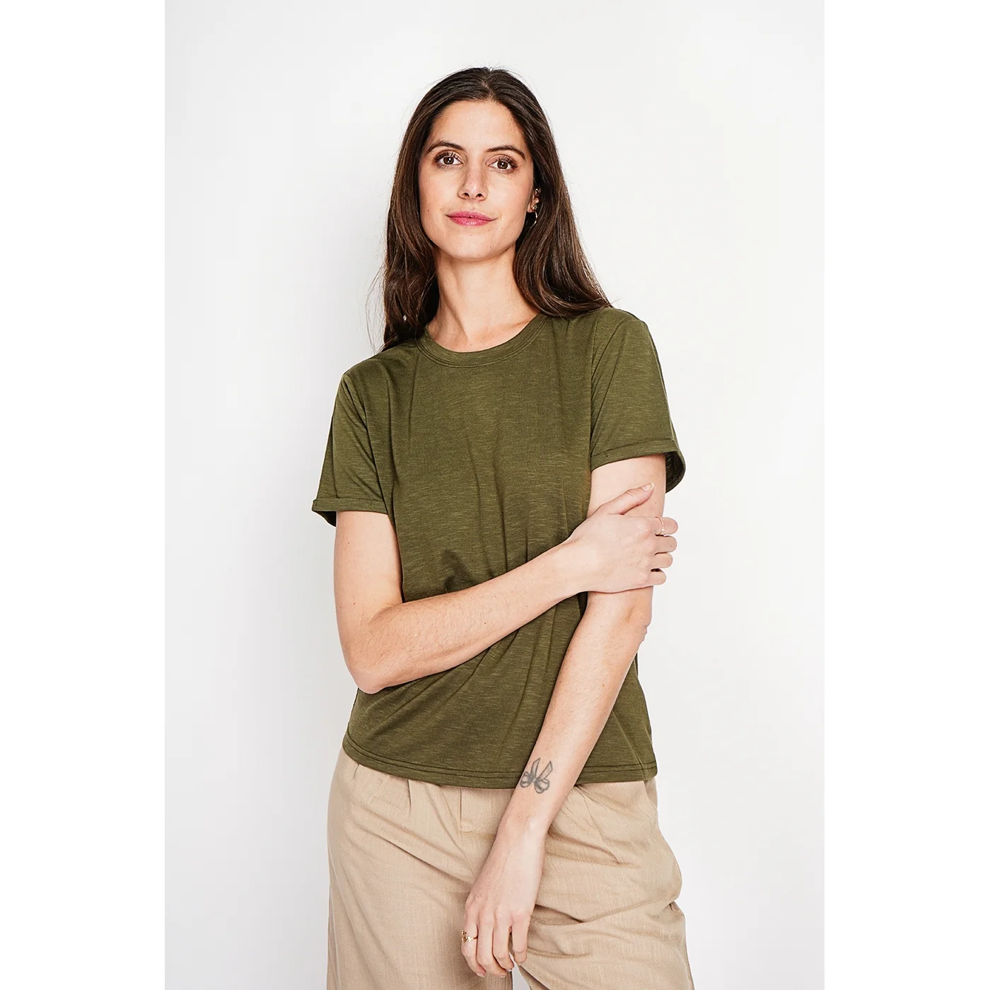 T-Shirt - Kaki Claire - Image 2
