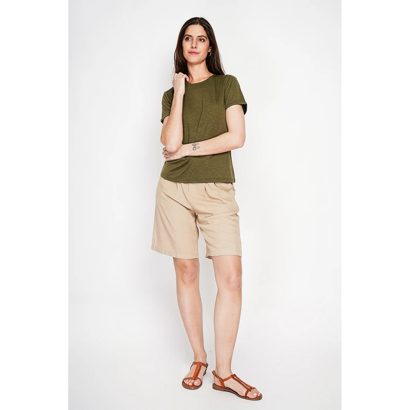 T-Shirt - Kaki Claire - Image 3