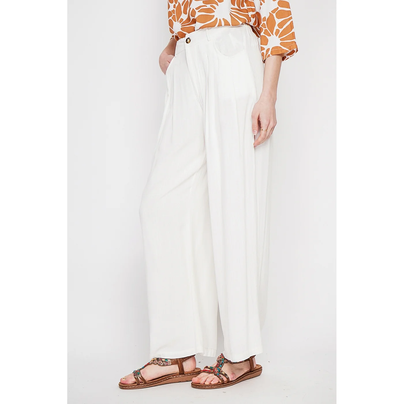 Pantalon - Blanc - Image 3