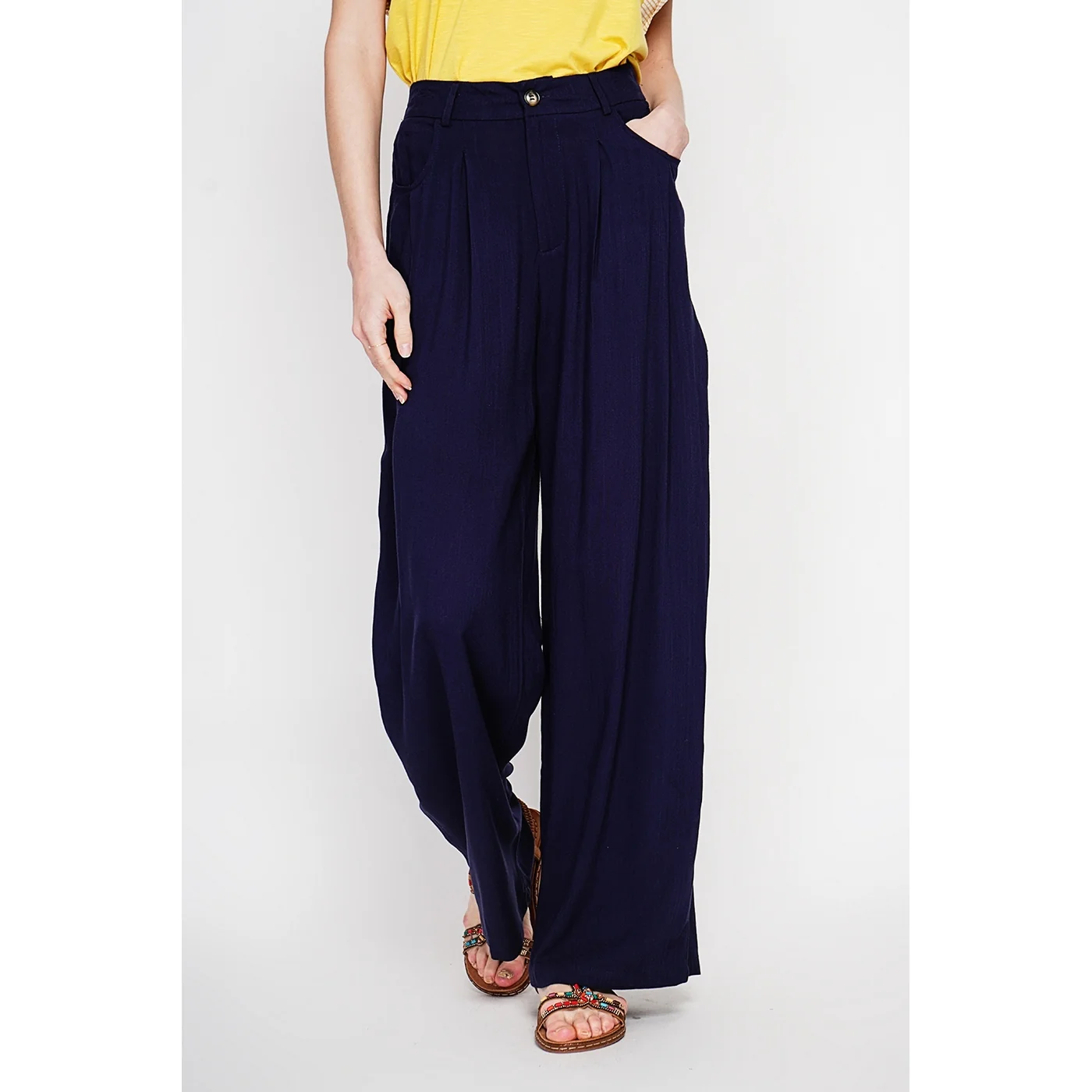 Pantalon - Marine - Image 3