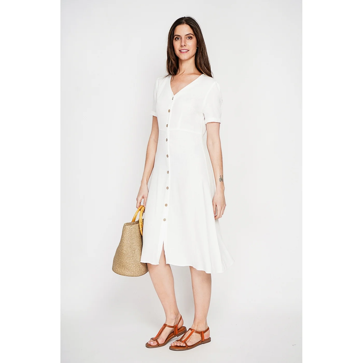 Robe - Blanc - Image 2