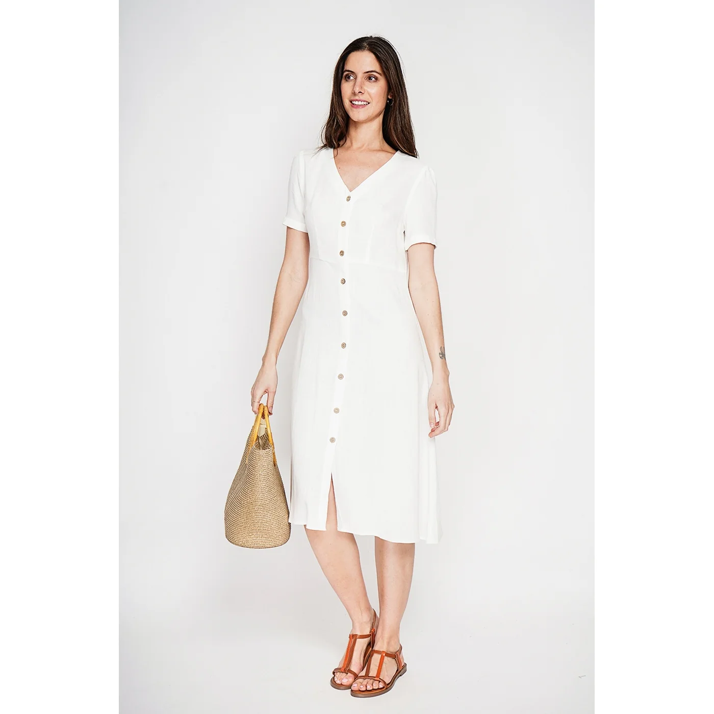 Robe - Blanc - Image 5
