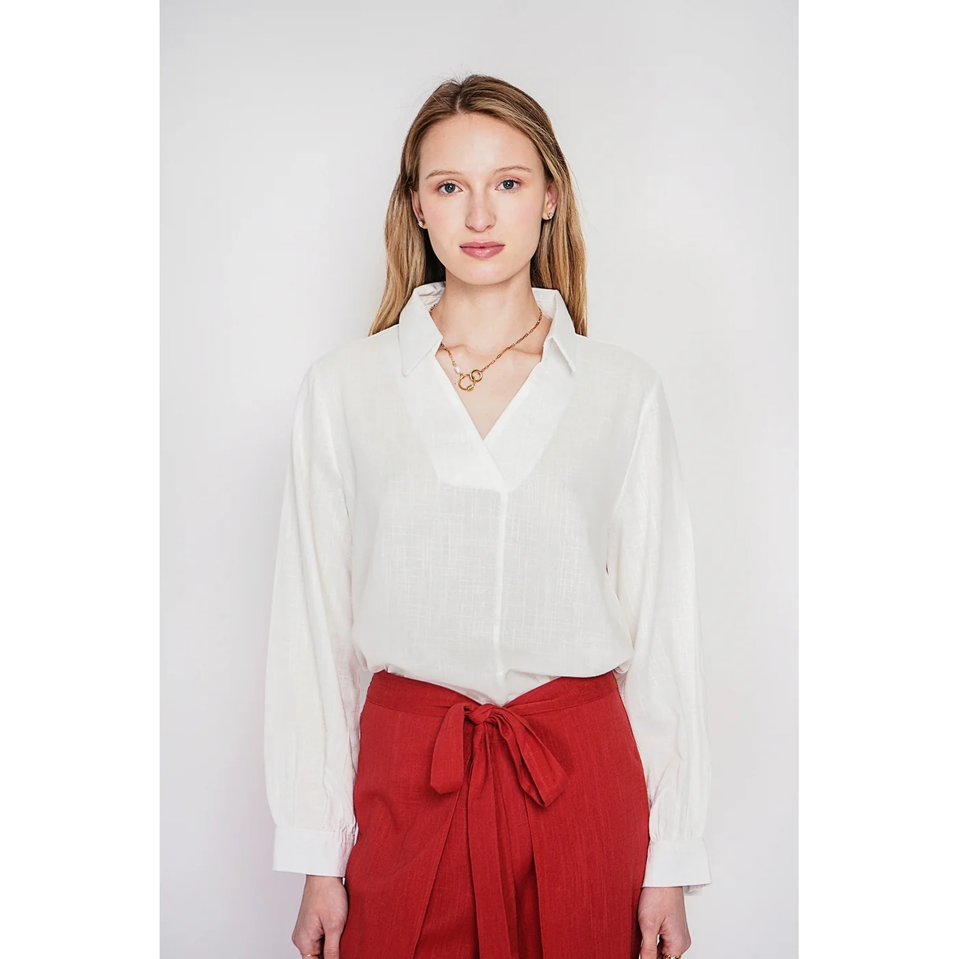 Blouse - Blanc - Image 4