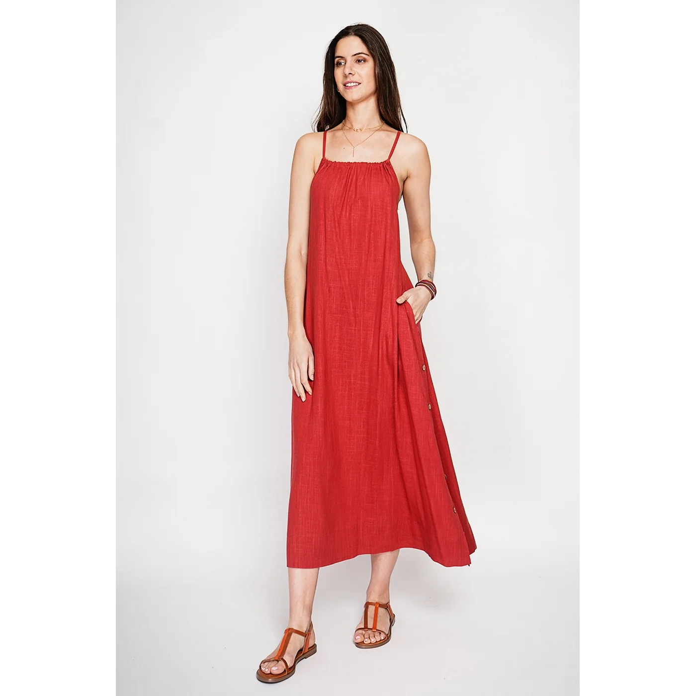 Robe - Rouge - Image 3