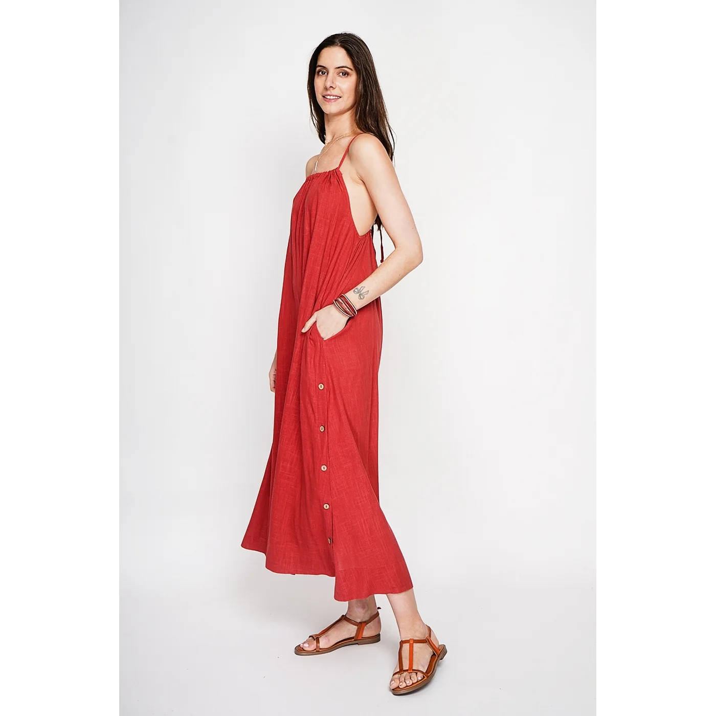 Robe - Rouge - Image 4