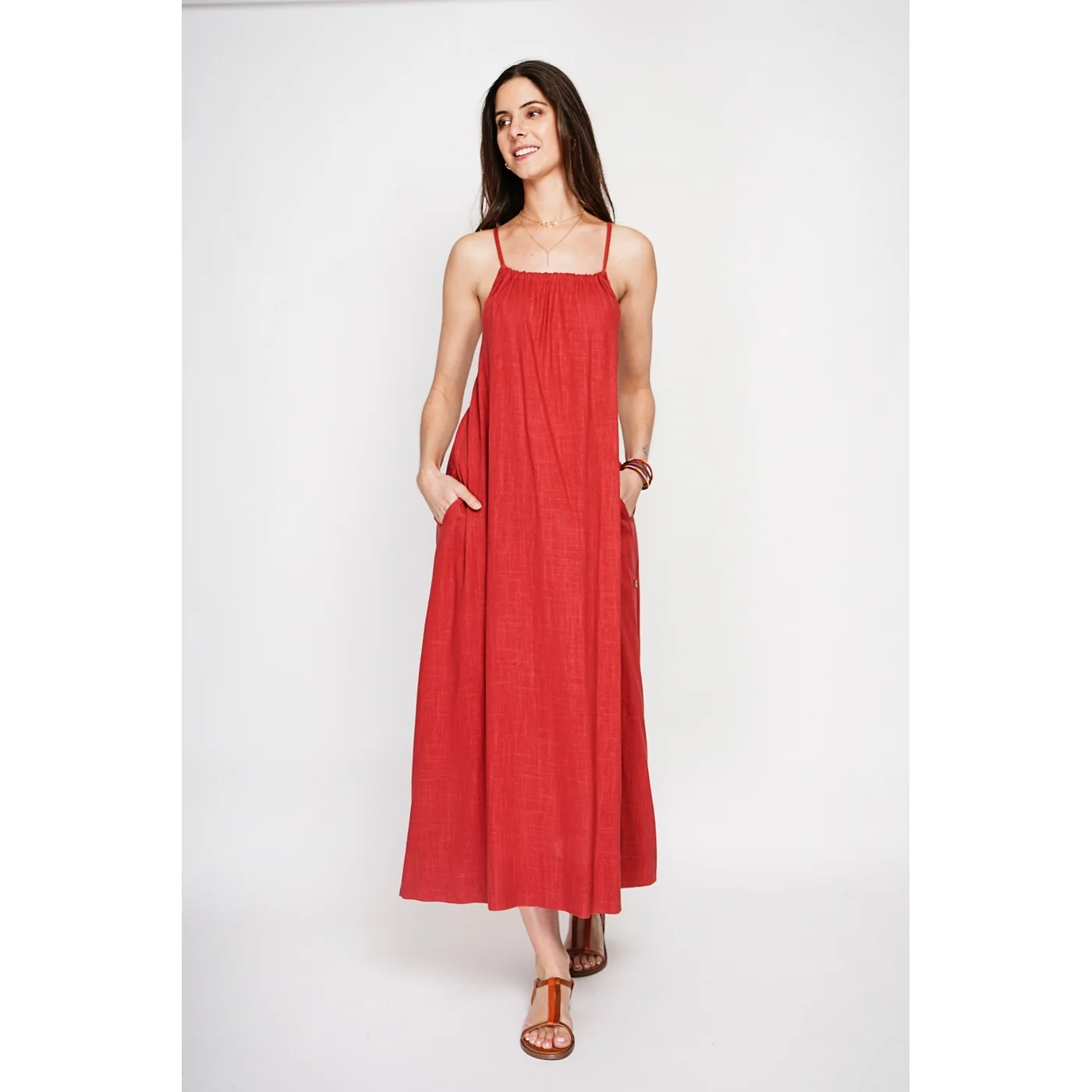 Robe - Rouge - Image 5