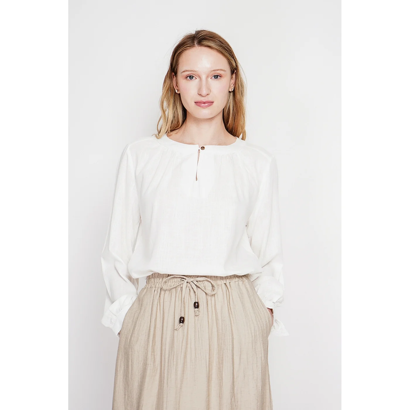 Blouse - Blanc - Image 2