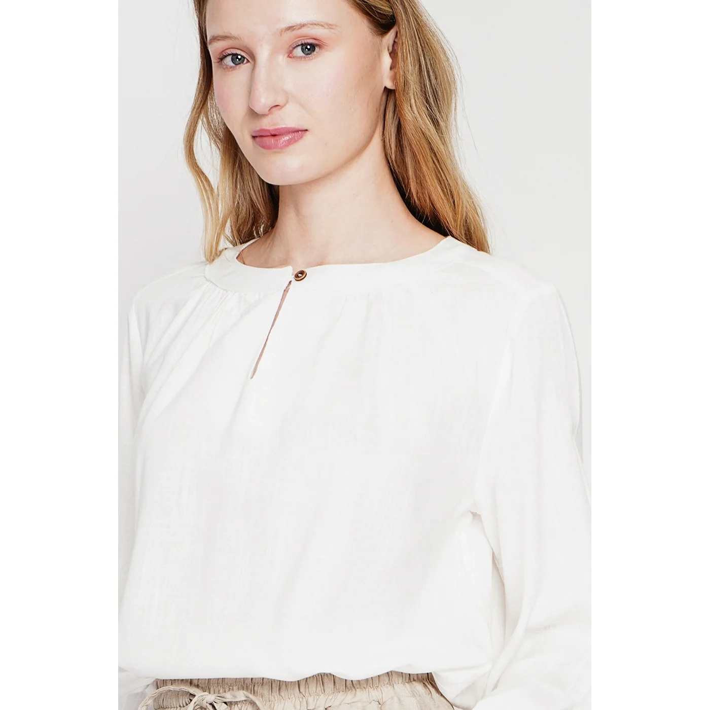 Blouse - Blanc - Image 3
