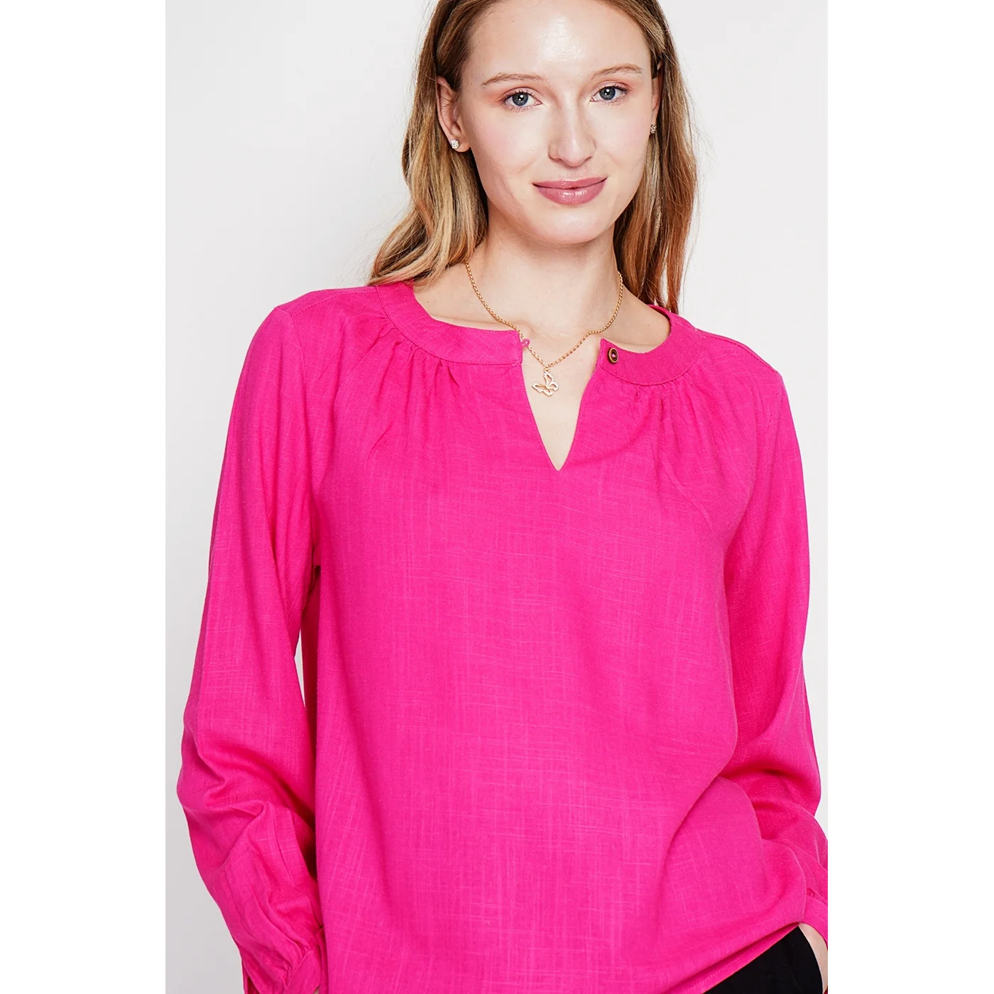 Blouse - Fushia - Image 2