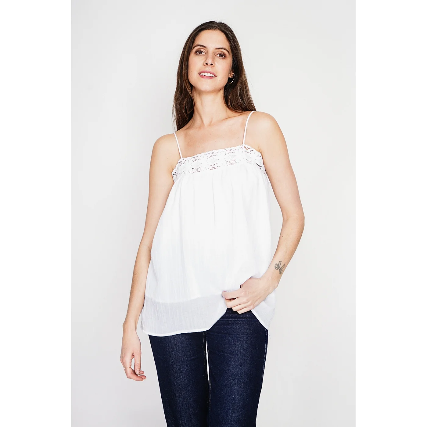 Top Bretelle - Blanc - Image 3