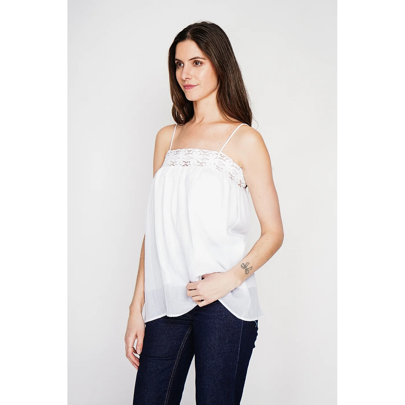 Top Bretelle - Blanc - Image 4