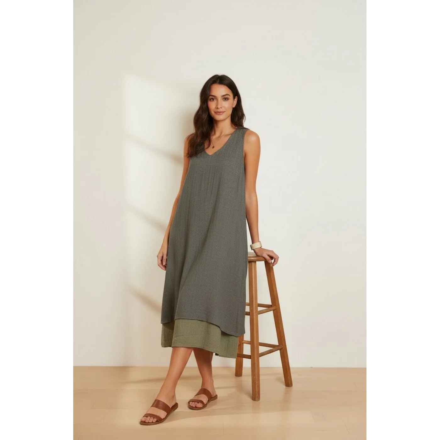 Robe - Kaki - Image 2
