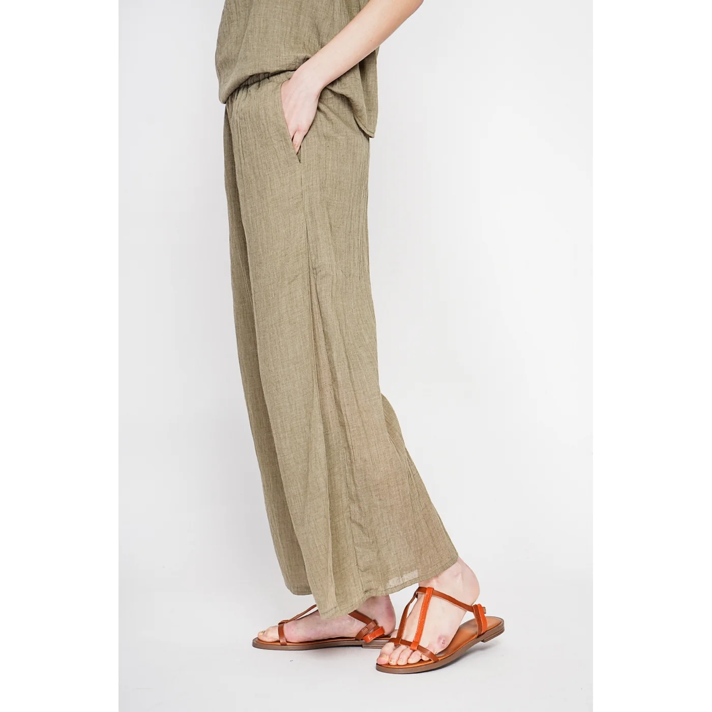 Pantalon - Kaki - Image 2