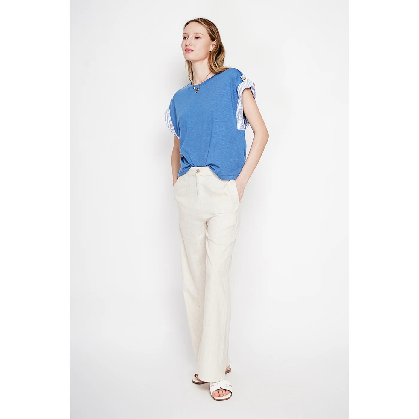 T-Shirt - Bleu Jeans - Image 2